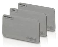 Hu-Friedy Diamond Sharpening Card Set, Extra Fine/Fine/Medium Grits, Stainless Steel, 3/Set, DSCSET - Diamond Sharpening Cards - Set - Image 1