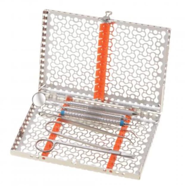 Hu-Friedy IMS Infinity Series 10-Instrument Small Cassette, Red, 8" x 5.5" x 1.25", IMN5100 - Hu-Friedy IMS Infinity Series 10-Instrument Small Cassette - Image 1