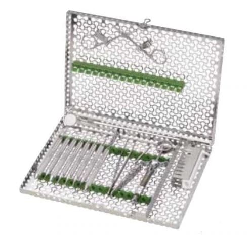 Hu-Friedy IMS Infinity Series Large Ultrasonic Insert/Handpiece Cassette, Stainless Steel, Black Silicone Rails, 8" x 1.25" x 3", IMN60H7 - IMS® Infinity Series™ Cassettes – Large Ultrasonic Insert/Handpiece Cassette, 8" x 1.25" x 3" - Black - Image 1