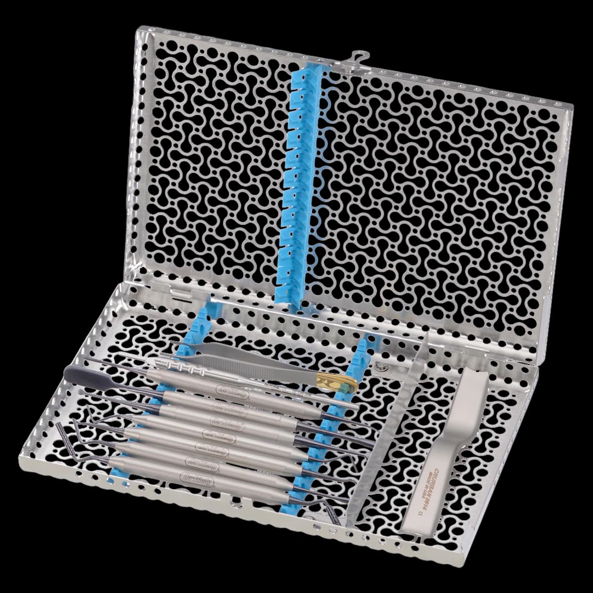 Hu-Friedy IMS Infinity Series Signa-Stat 12-Instrument Cassette, Gray, 10.5" x 1.25" x 6.5", IMN8121 - IMS® Infinity Series™ Cassettes – 12-Instrument Signa Stat Cassette, 10.5" x 1.25" x 6.5" - Gray - Image 1