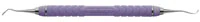 Hu-Friedy EverEdge 2.0 Nevi 1 Anterior Sickle Scaler, Double-Ended, Resin 8 Colors #C8 Handle, Purple, 1/Pk, SCNEVI1C8E2 - Resin 8 Colors Scalers & Curettes - Nevi 1 Anterior Scaler - Purple - Image 1