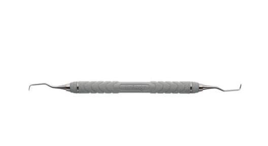 Hu-Friedy EverEdge 2.0 After Five Gracey Curette 1/2, Resin 8 Colors Handle, Grey, Double-Ended, SRPG1/2C8E2 - Resin 8 Colors Scalers & Curettes - 1/2 Gracey After-Five&reg; - Grey - Image 1