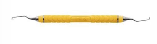 Hu-Friedy Gracey Mini Five® Rigid Curette 5/6, Double-Ended, C8 Resin 8 Colors® Handle, Yellow, 1 Each (Part No. 836931) - Gracey Curettes Mini-Five® – 5/6, Rigid, Double End - C8 Resin 8 Colors® Handle - Image 1