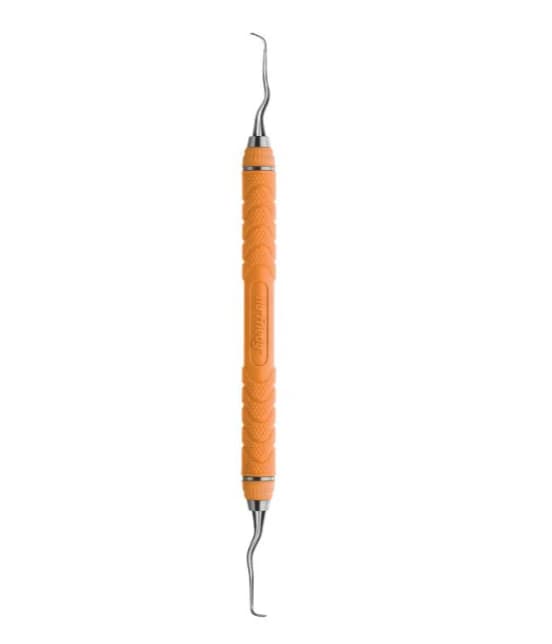 Hu-Friedy 11/12 After Five Gracey Curette, Resin 8 Colors Handle, Orange, EverEdge 2.0, SRP11/12C8E2 - Resin 8 Colors Scalers & Curettes - 11/12 Gracey After-Five&reg; - Orange - Image 1