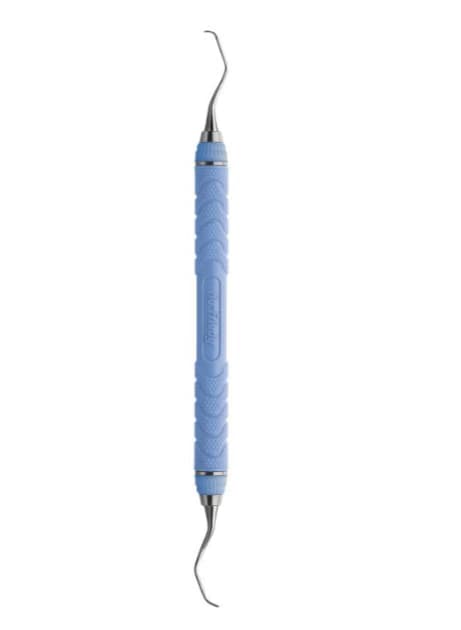 Hu-Friedy After Five Gracey Curette 13/14, Resin 8 Colors Handle, Blue, EverEdge 2.0, Double-Ended, SRP13/14C8E2 - Resin 8 Colors Scalers & Curettes - 13/14 Gracey After-Five&reg; - Blue - Image 1