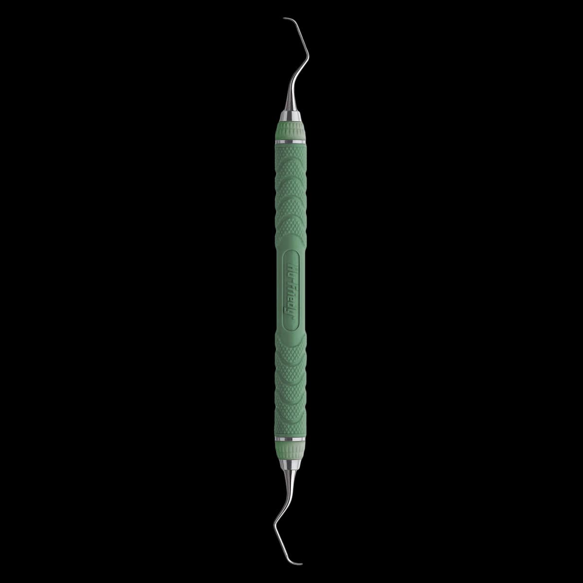 Hu-Friedy 7/8 After Five Gracey Curette, Resin 8 Colors Handle, Green, EverEdge 2.0, Double-Ended, 1 Each - Resin 8 Colors Scalers & Curettes - 7/8 Gracey After-Five&reg; - Green - Image 1