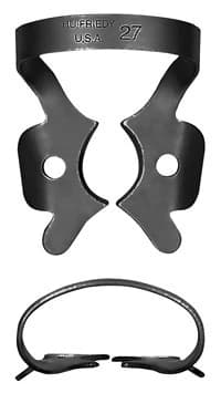 Hu-Friedy Black Line Rubber Dam Clamp #27, Winged Molar, RDCM27X - Clamp, Rubber Dam #27, Black Line - Image 1
