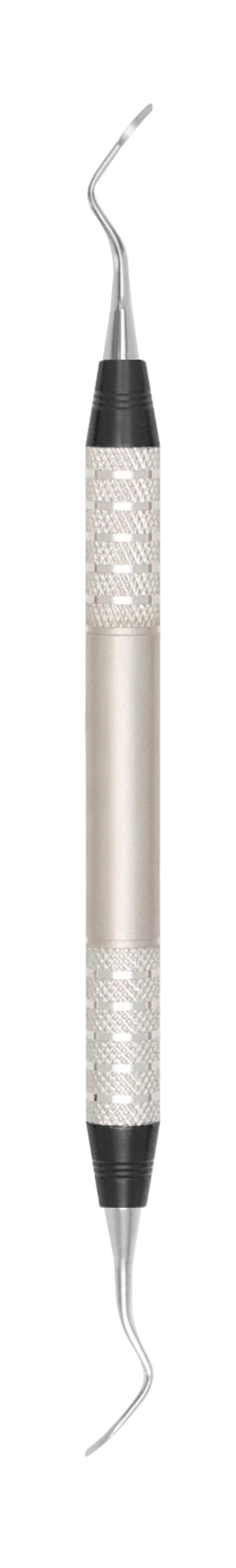 A. Titan D-Lite Barnhart 1-2 Anterior Curette, Double End, #6 Handle, Stainless Steel, BARN1-2DL - Barnhart 1-2 Curette D-Lite Handle - Image 1