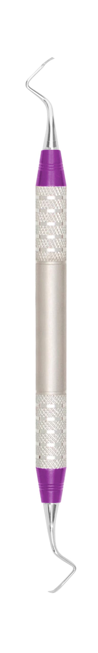 A. Titan Instruments D-Lite Gracey 17/18 Curette, Double End, #6 Handle, Stainless Steel, GRACEY17-18DL - Gracey 17-18 Curette D-Lite Handle - Image 1