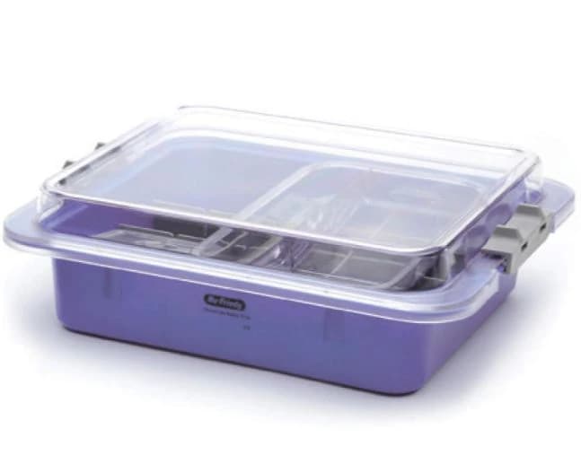 Hu-Friedy Signature Series Complete Tub, Purple, 12 3/4" x 11 3/16" x 4", 234192 - Signature Series Complete Tub Purple - Image 1