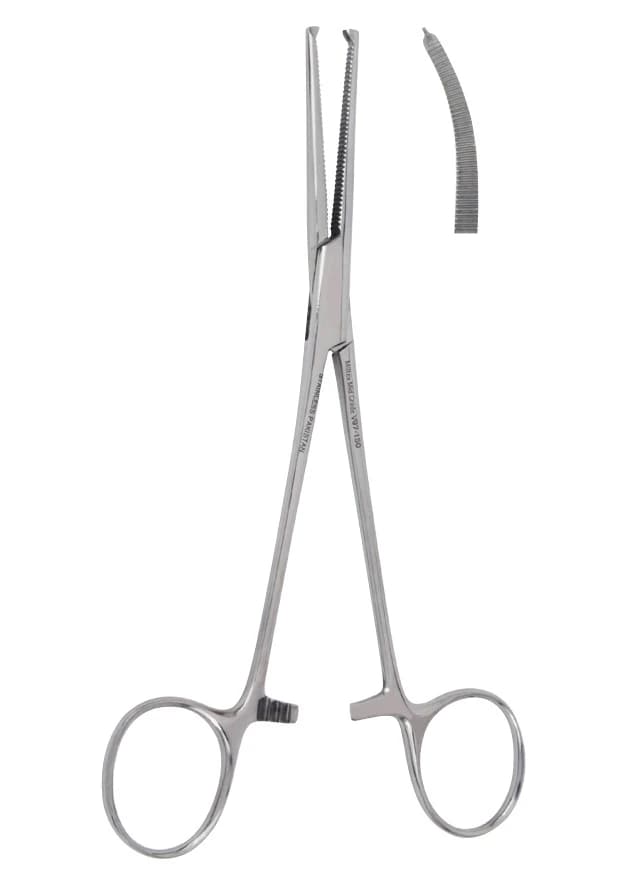 Vantage Rochester-Ochsner Hemostatic Forceps, Curved, 6-1/4", Stainless Steel, Each - Forcep Rochester Ochsner - Image 1