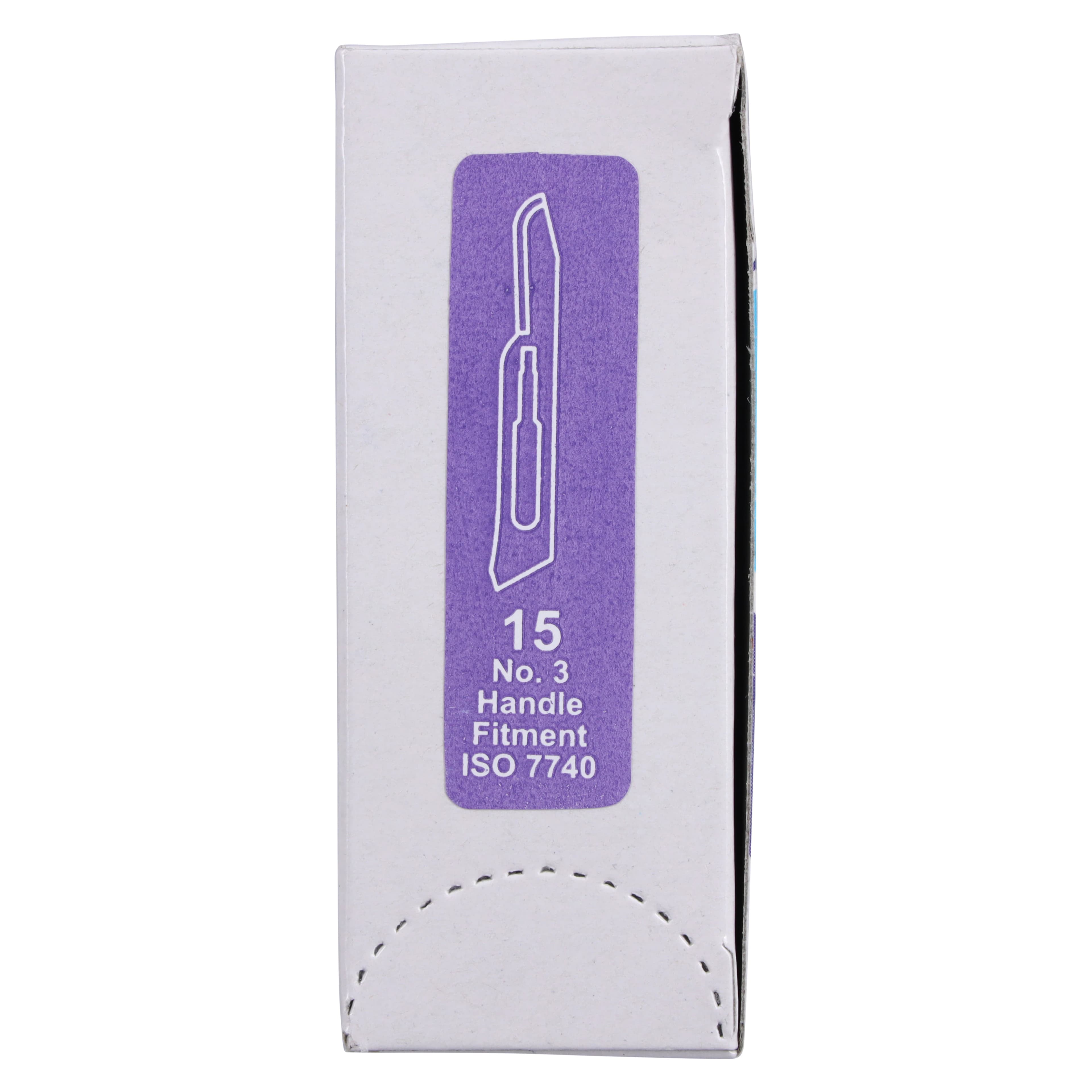 GlassVan #15 Sterile Carbon Steel Surgical Blades, Individually Foil-Wrapped, 100/Box, 2001T-15 thumbnail 7
