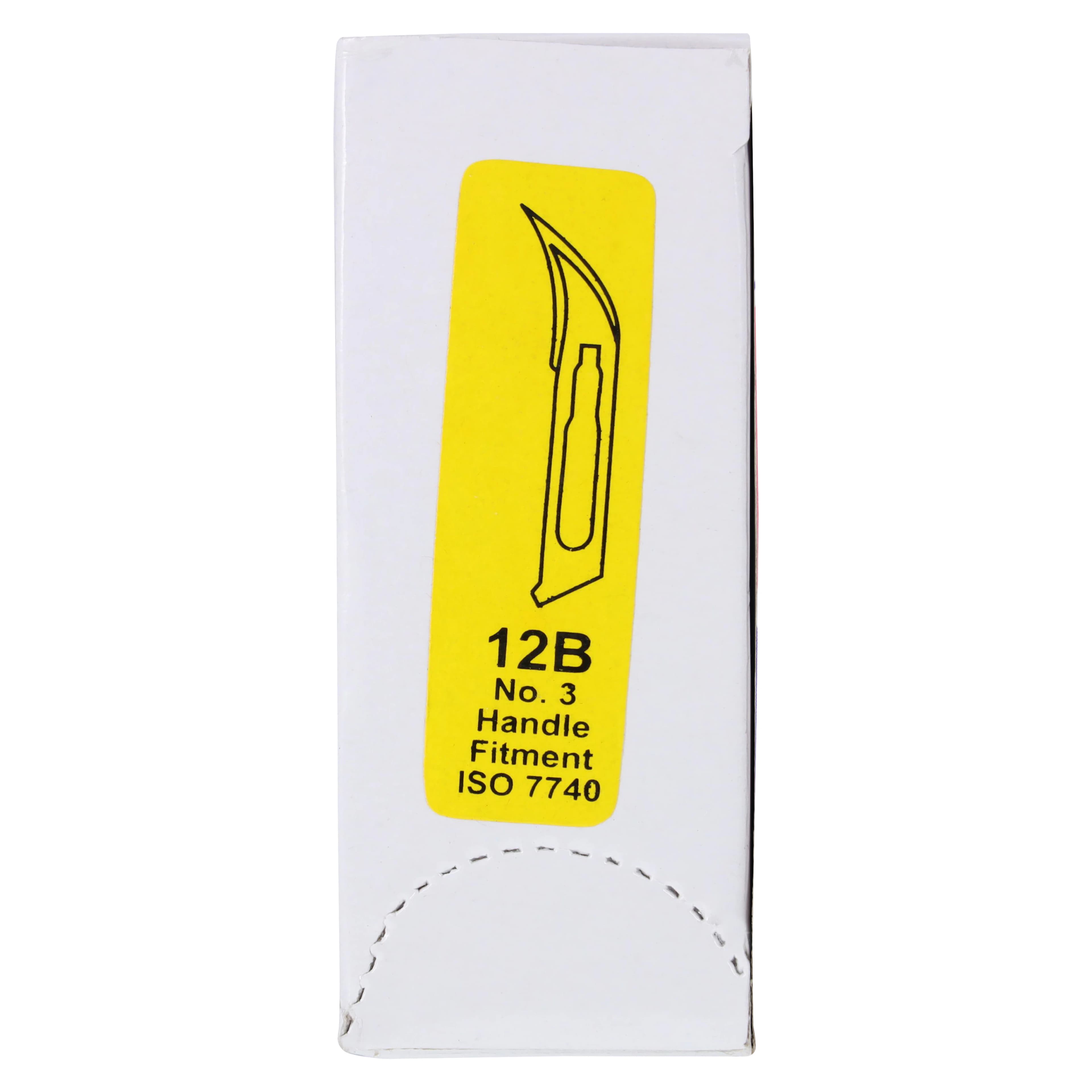 GLASSVAN Sterile Stainless Steel Surgical Blades, #12B, 100/Box, 3001T-12B thumbnail 6
