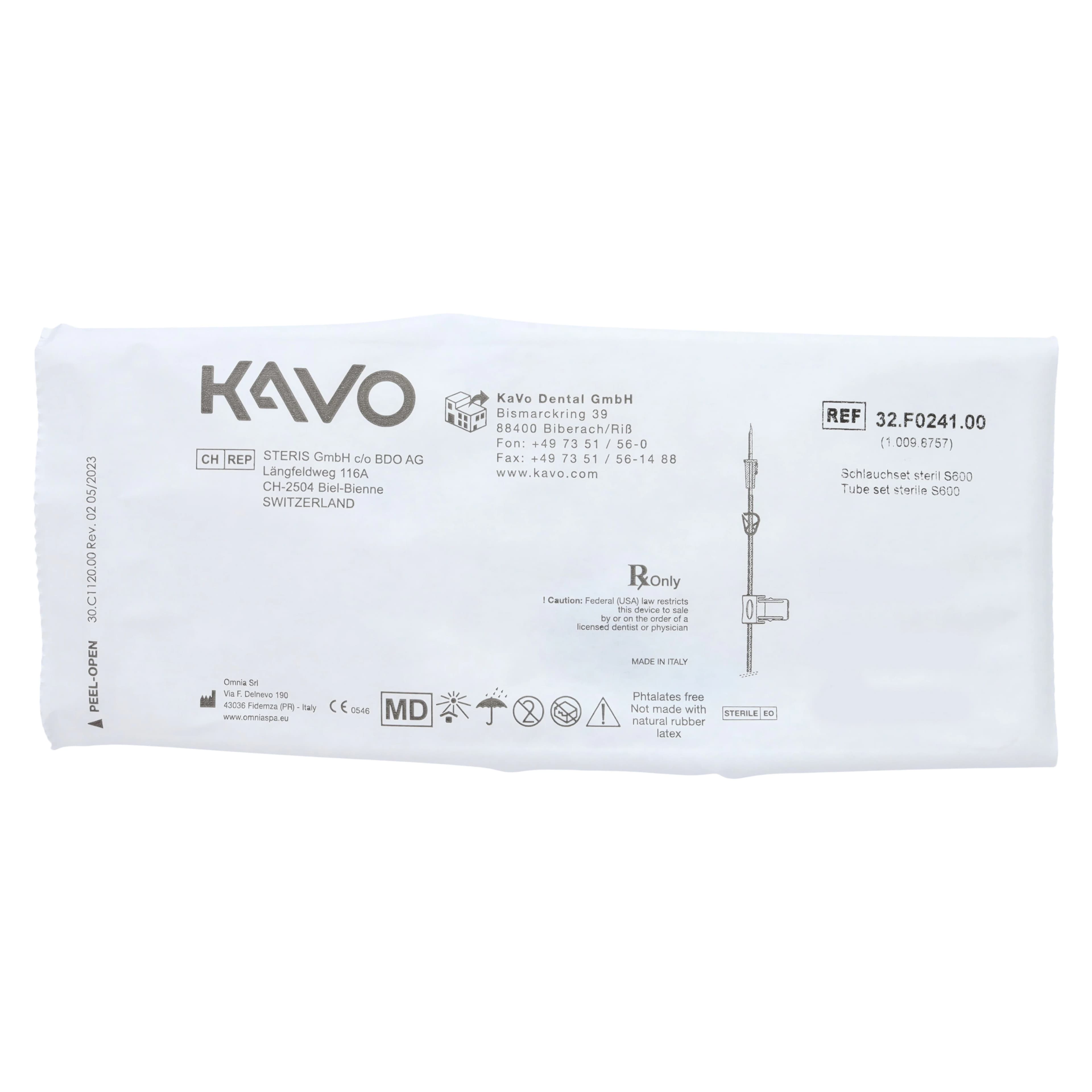 KaVo Sterile Irrigation Tubing S600, Single-Use External Irrigation Lines, 10/Pk, 1.009.8757 - KaVo Sterile Irrigation Tubing 10/Pk - Image 1