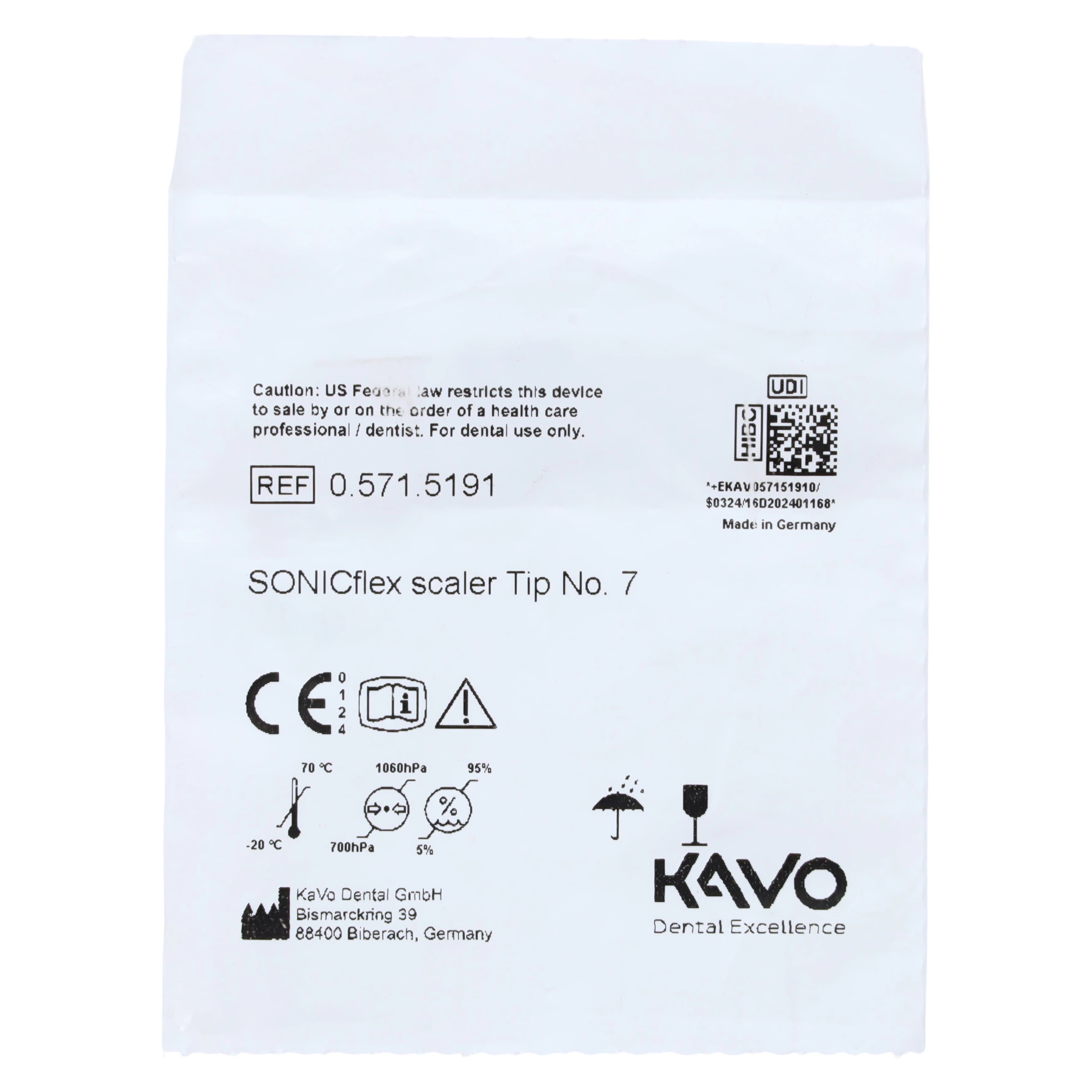 KaVo SONICflex Scaler Tip #7, Perio, Straight, 0.571.5191 thumbnail 2