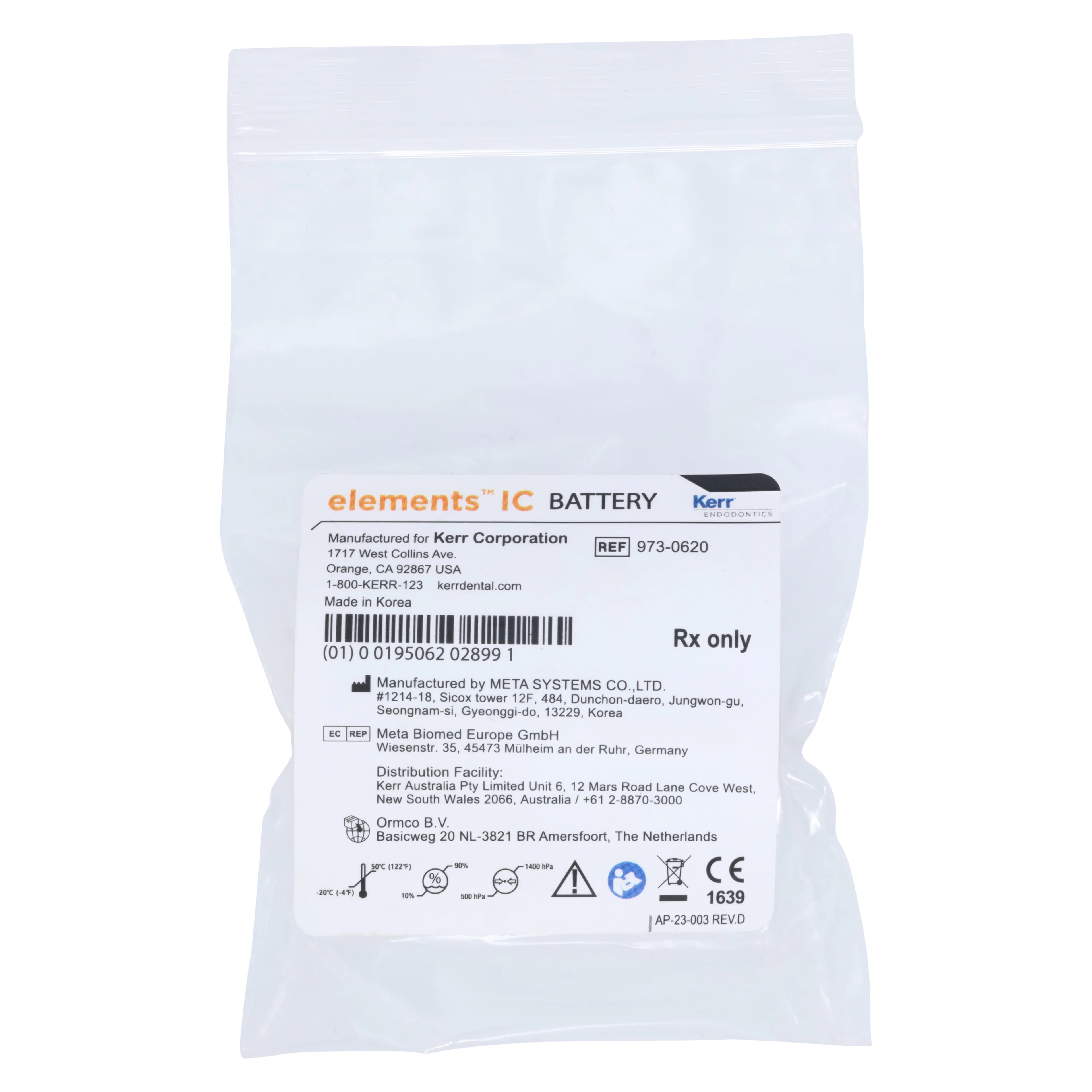 Kerr Elements IC Li-Ion Battery, 1900 mAh, 3.6 V, 1/Pk, 973-0620 thumbnail 4
