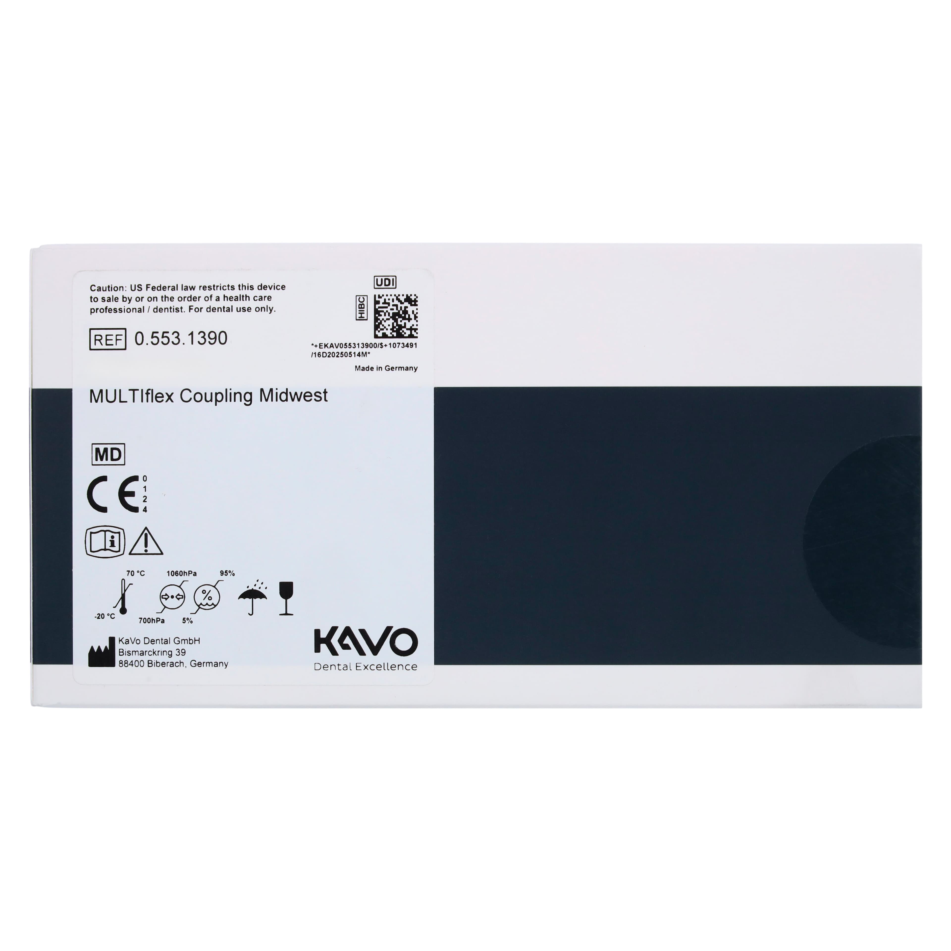KaVo MULTIflex LUX Coupler 1390, 5-Hole Fiber Optic, 0553.1390 thumbnail 4