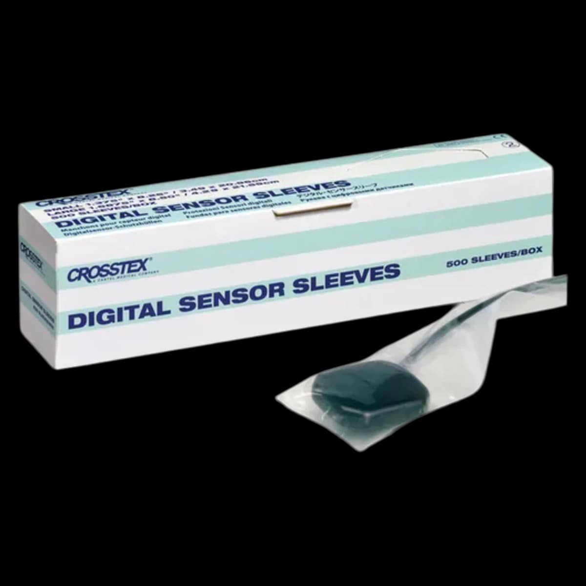 Crosstex Digital X-Ray Sensor Sleeves, Small, Clear Polyethylene, 1.375" x 8.25", 500/Box, BCXSS - Sensor Sleeves / Covers/Small, BCXSS - Image 1
