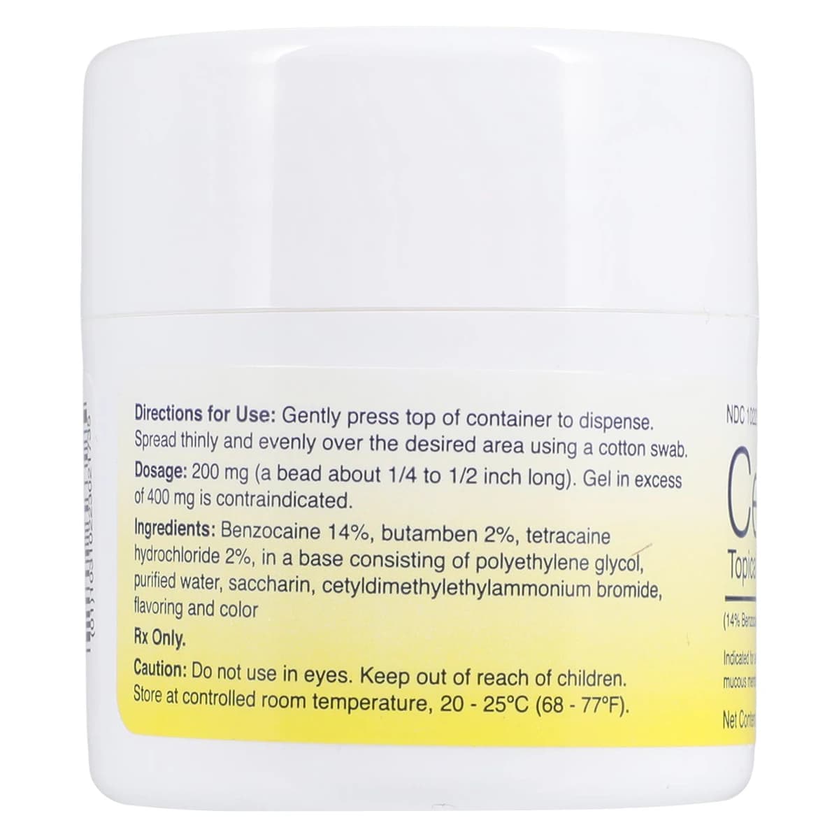 Cetacaine® Topical Anesthetic Gel, Strawberry, 14% Benzocaine / 2% Butamben / 2% Tetracaine, 32 g Pump-Top Jar, 0217 thumbnail 4