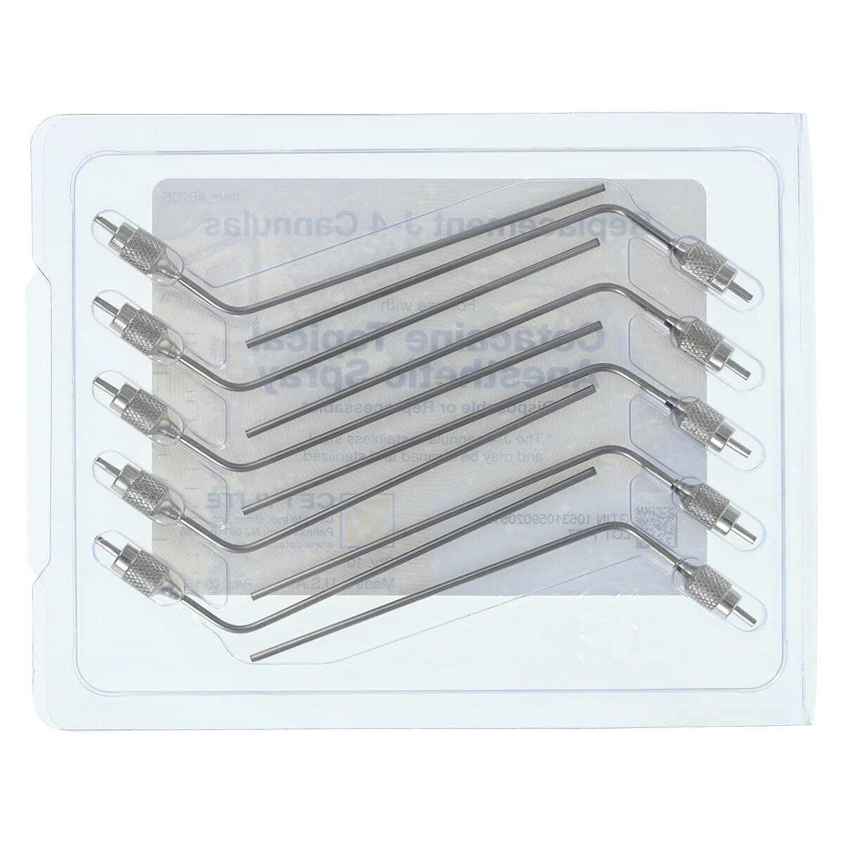 Cetylite Jetco J4 Replacement Spray Cannula Tips, 4", Stainless Steel, 10/Pack, 0205 thumbnail 3