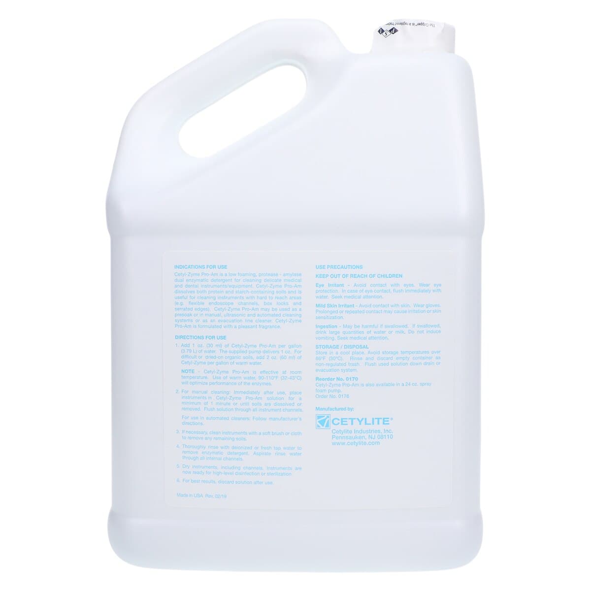 Cetyl-Zyme Pro-Am® Dual Enzymatic Detergent Concentrate, 1 Gallon Bottle, 0170 thumbnail 2