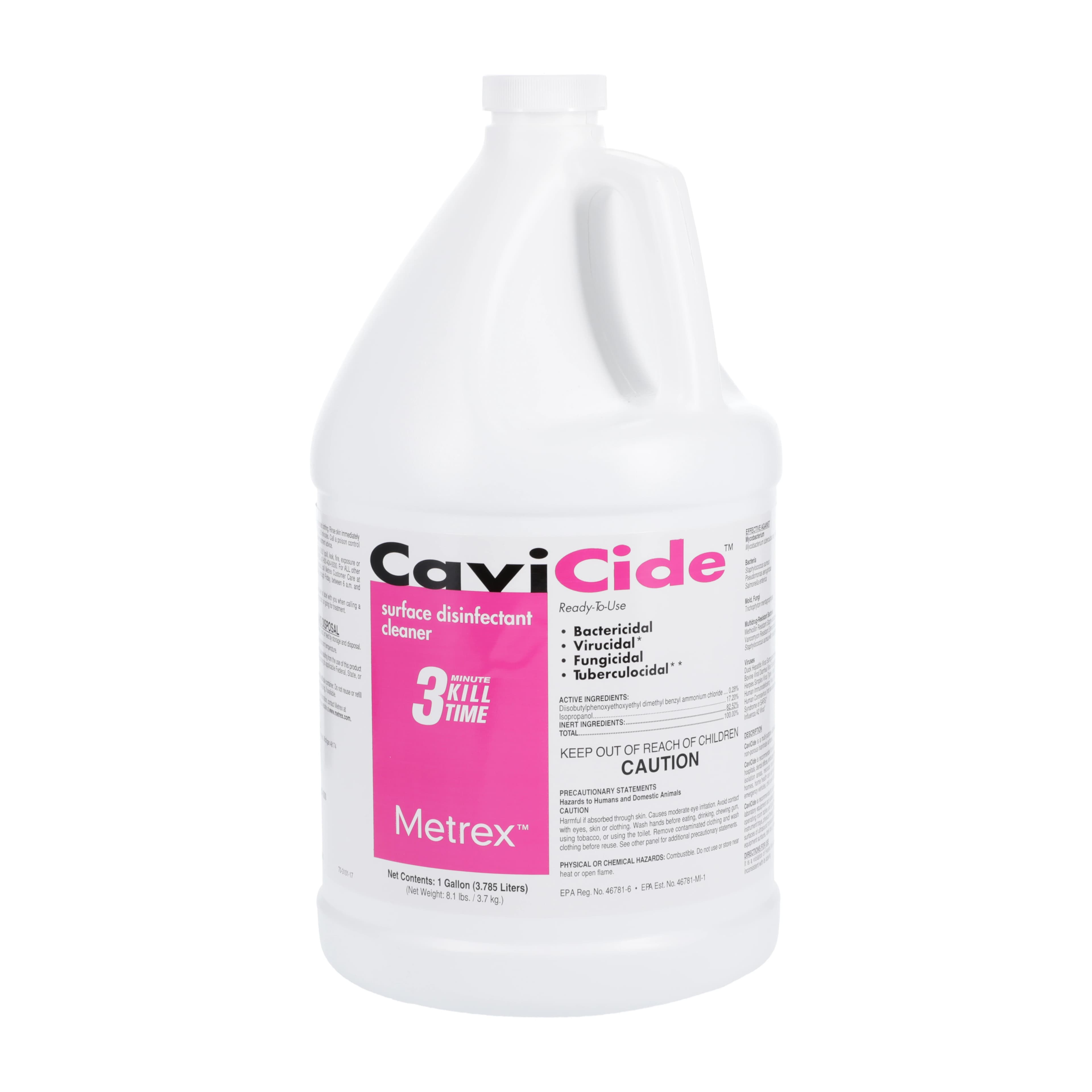 CaviCide Surface Disinfectant & Decontaminant Cleaner, 1 Gallon Bottle, Metrex - CaviCide Gallon - Image 1
