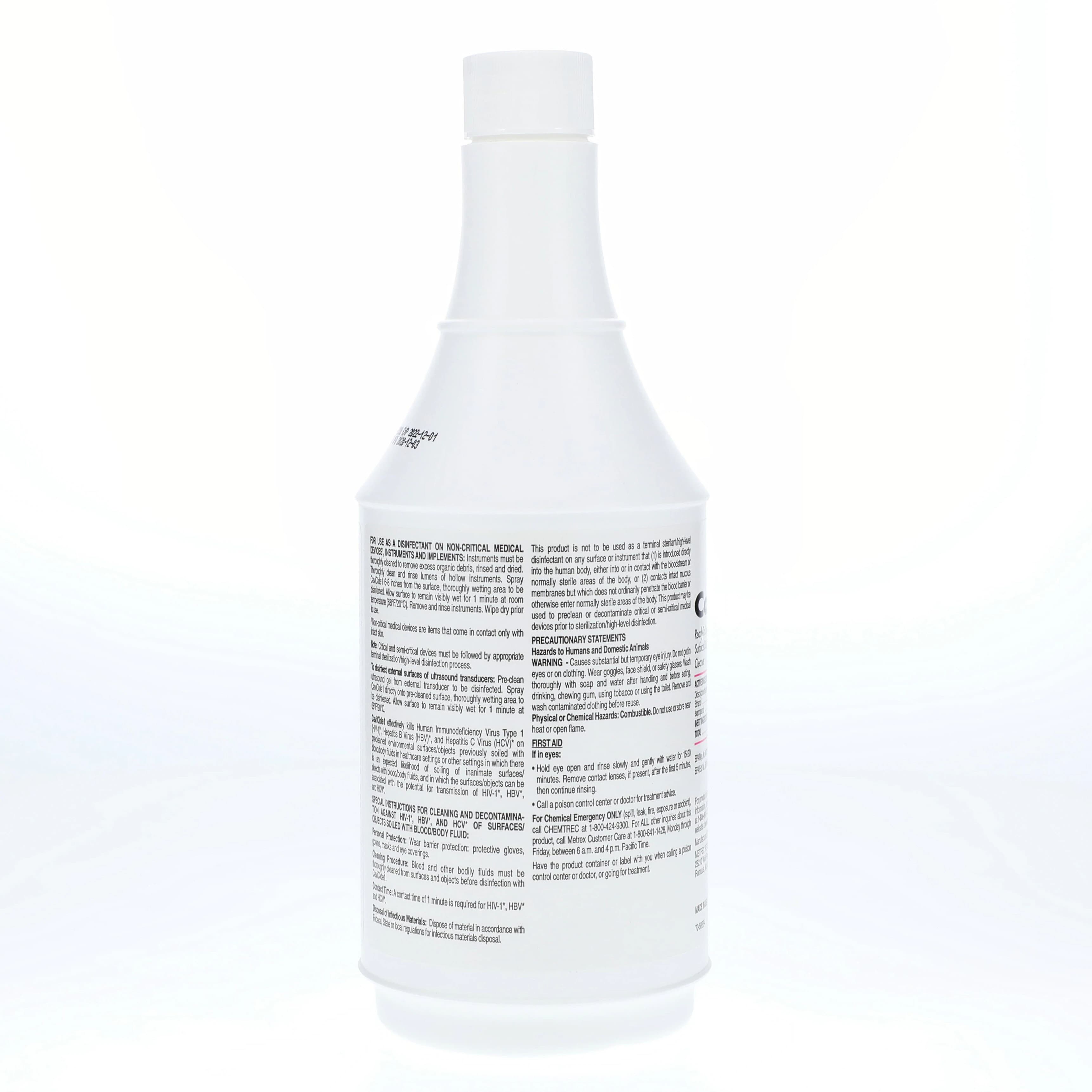 CaviCide1 Surface Disinfectant & Decontaminant, Low Alcohol, 1-Minute Contact Time, 24 oz Spray Bottle, EPA 46781-12 thumbnail 3