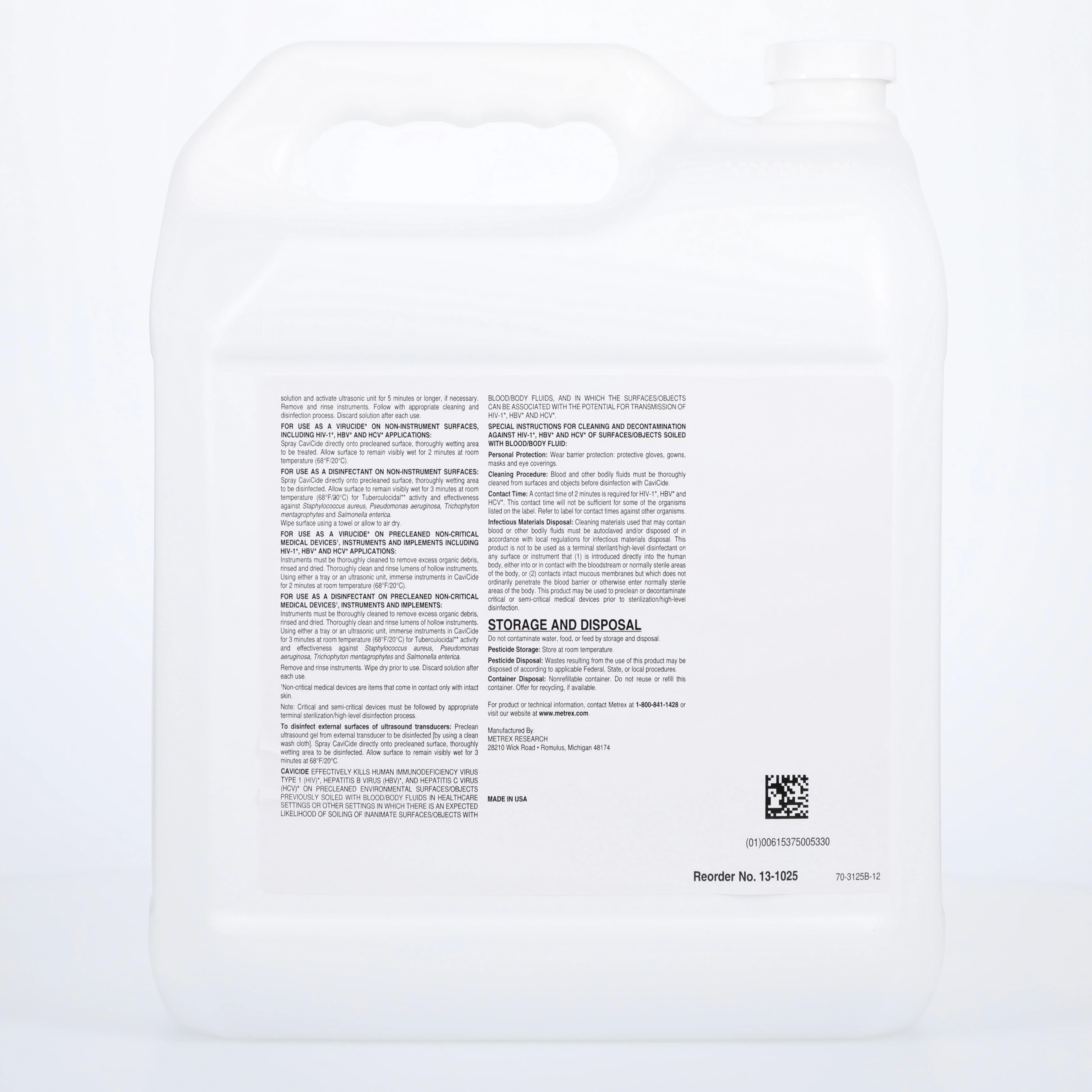 CaviCide Ready-to-Use Surface Disinfectant, 2.5 Gallon Bottle, Case of 2 thumbnail 2