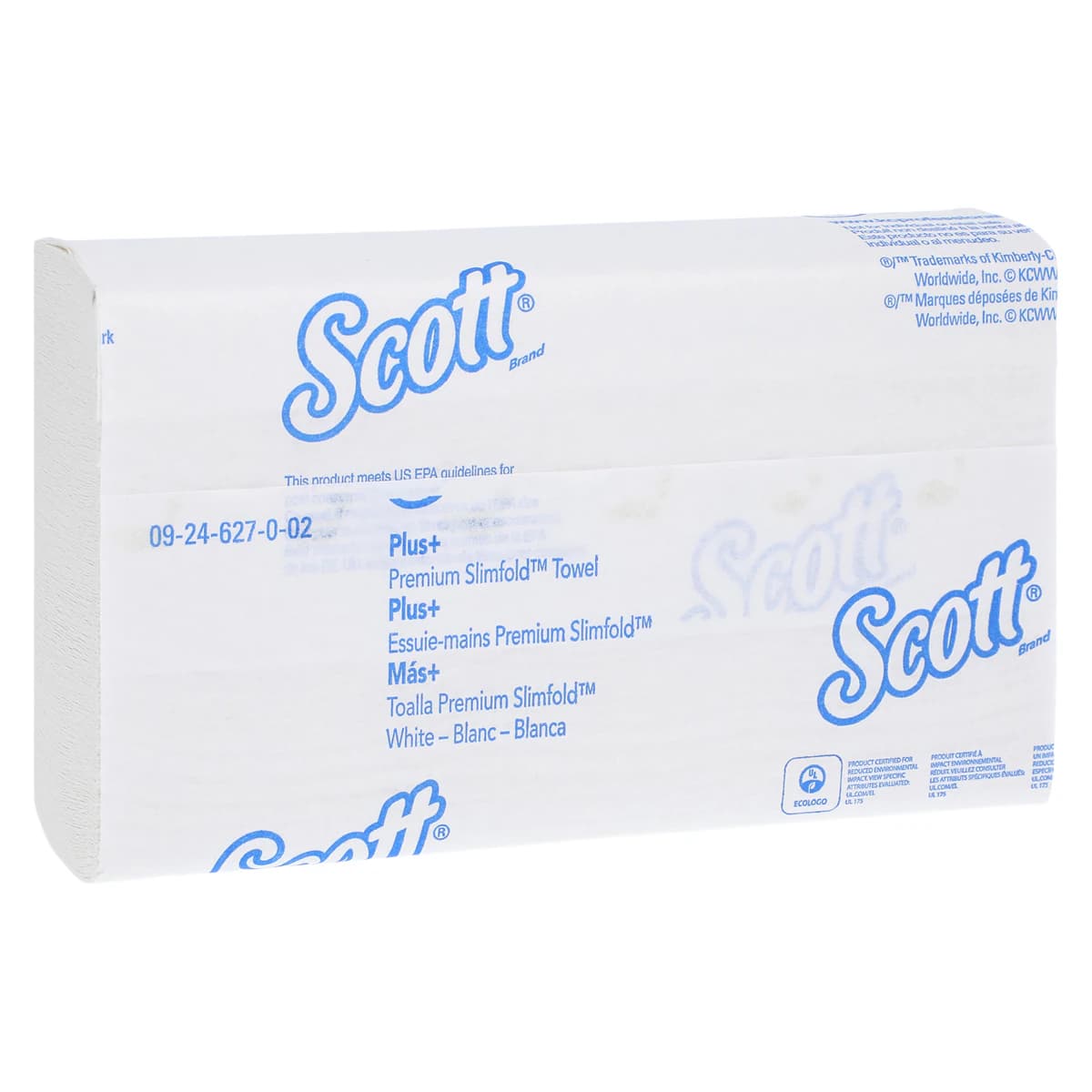 Kleenex Slimfold Paper Towels, 1-Ply, 7.5" x 11.6", 90 Sheets/Pack, 24 Packs/Case (2160 Towels), 04442 thumbnail 2