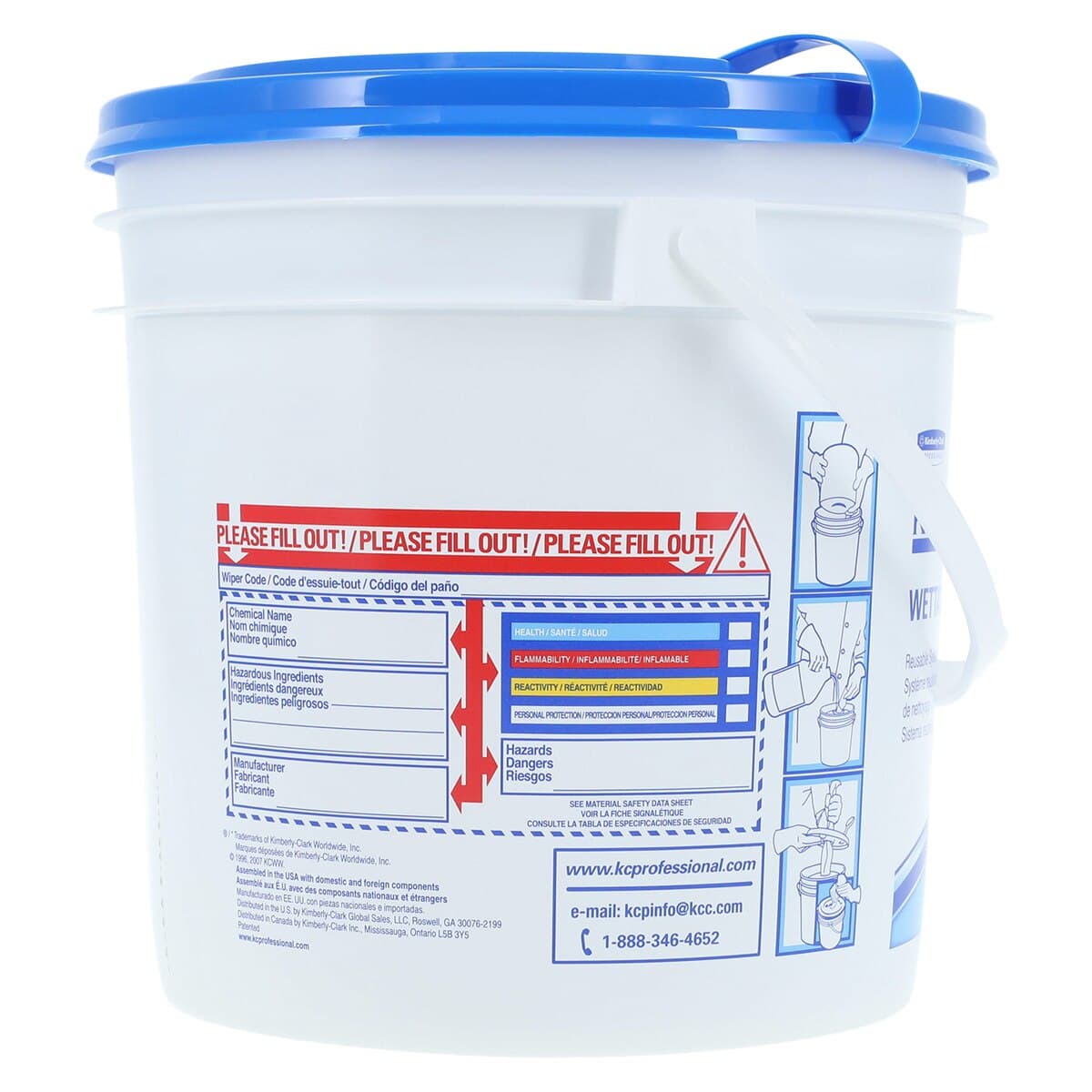 Kimtech WetTask Roll Wiper, 12 in x 12.5 in, 90 Sheets/Roll, 6 Rolls/Case, 06411 thumbnail 3