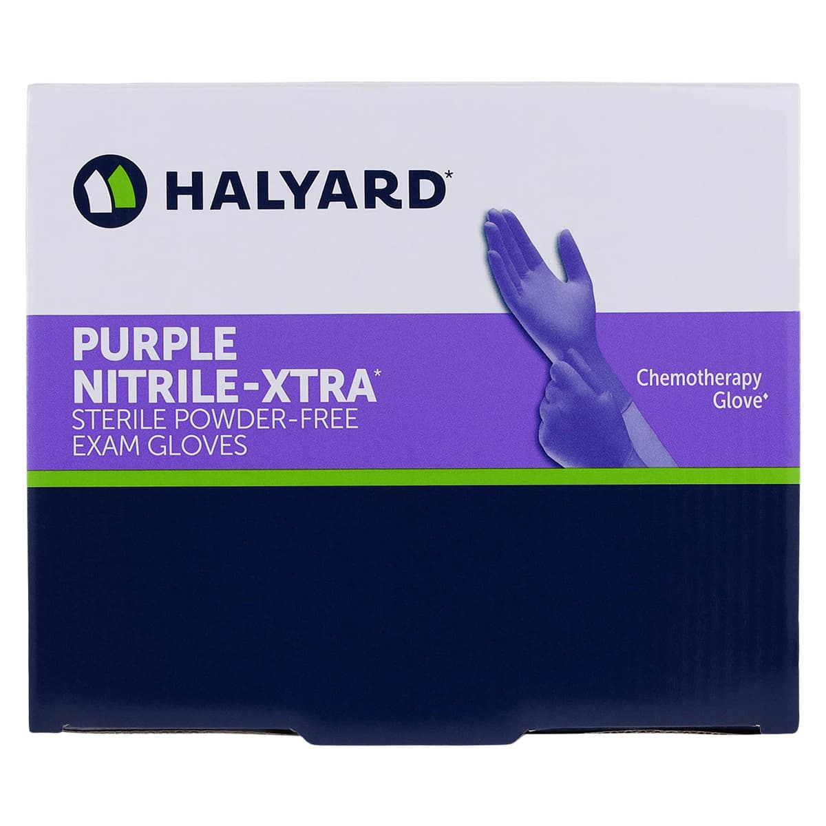 Halyard Purple Nitrile-Xtra Sterile Exam Gloves, X-Large, Purple, 12" Length, 50/Bx, 14263 thumbnail 5