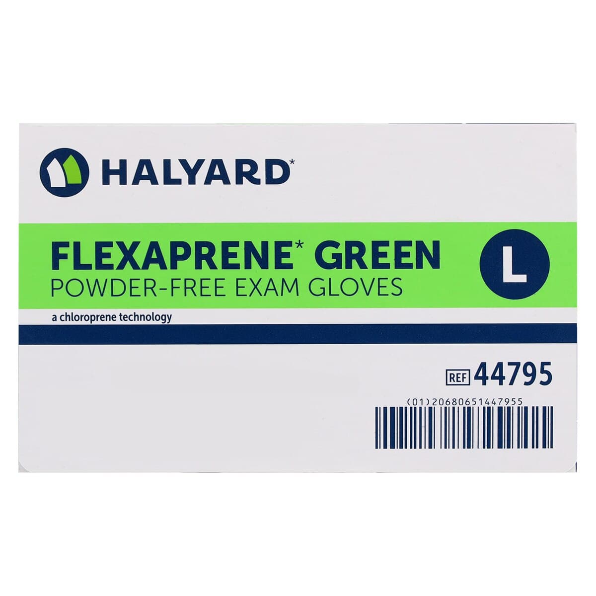 FLEXAPRENE* GREEN Chloroprene Exam Gloves, Powder-Free, Non-Sterile, Fingertip Textured, Large, Green, 200/Box, 44795 thumbnail 7