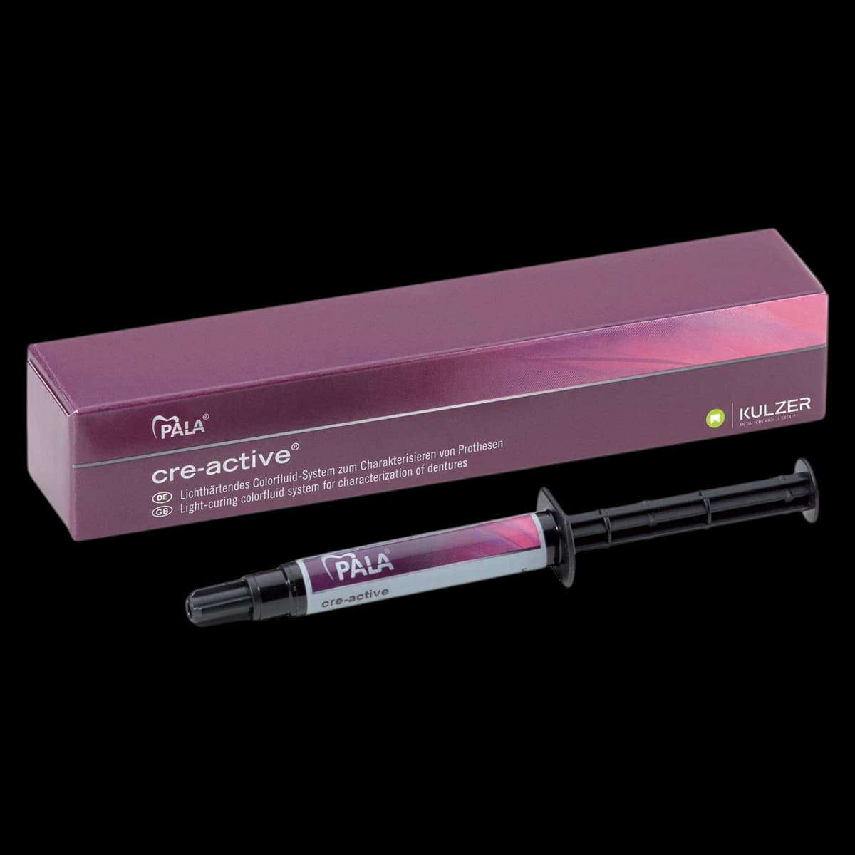 Pala cre-active Gingiva Clear Refill, 3 g Syringe, Light Curing Colour Fluid - Pala cre-active Gingiva Clear refill, 3 gm Syringe. Light curing colourfluid - Image 1