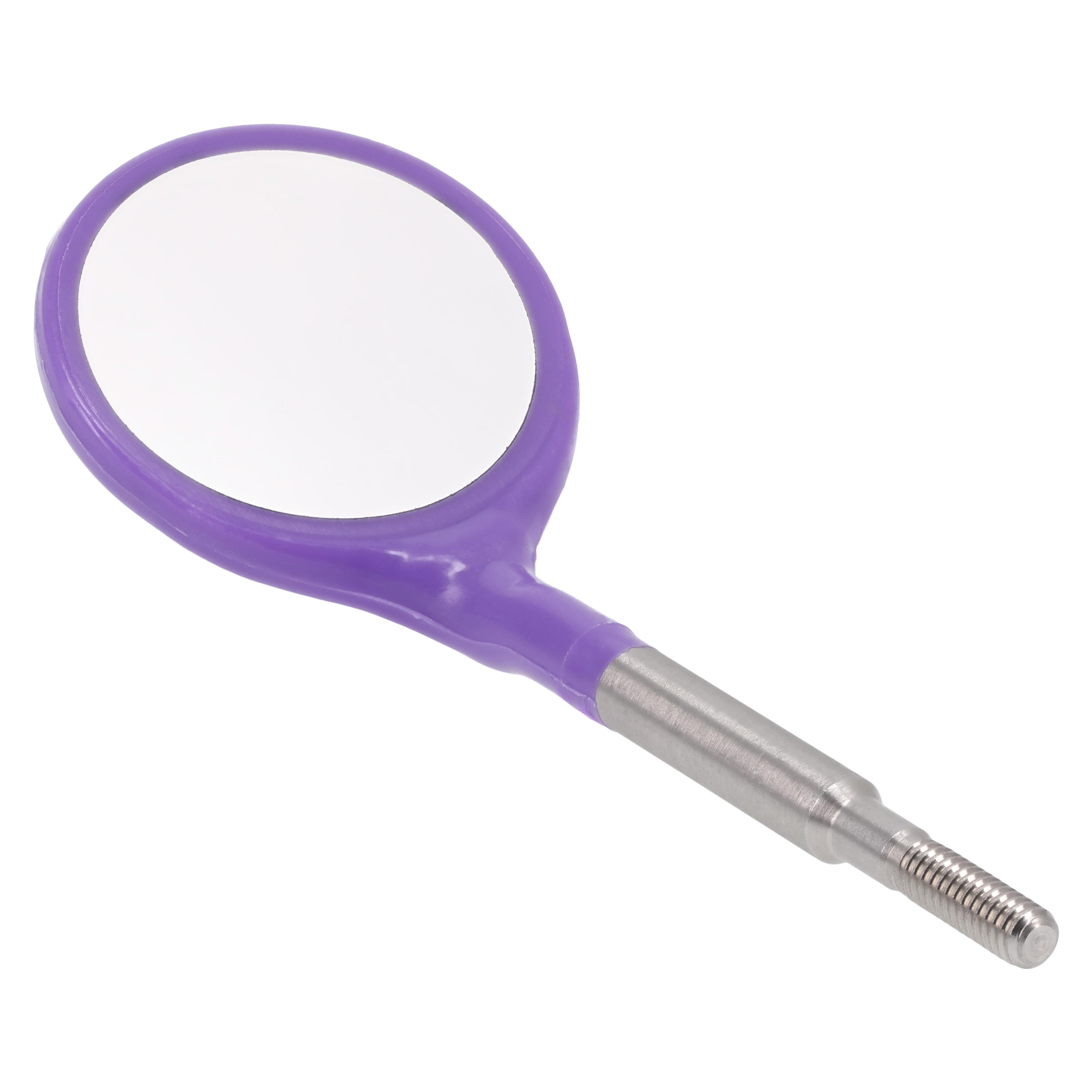 #4 Crystal HD® Neon Purple Resin Mouth Mirror Screw-On Heads, Cone Socket, 12/Pk, 50Z371R thumbnail 2