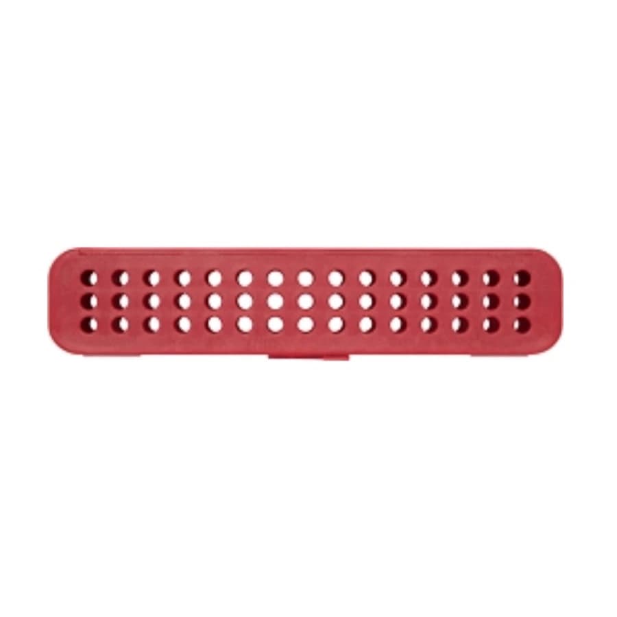 Zirc Steri-Container Compact, Red, 7-1/8" x 1-1/2" x 1-1/2", Holds 8-12 Instruments, 50Z905-M - Red Compact Steri-Container - Image 1