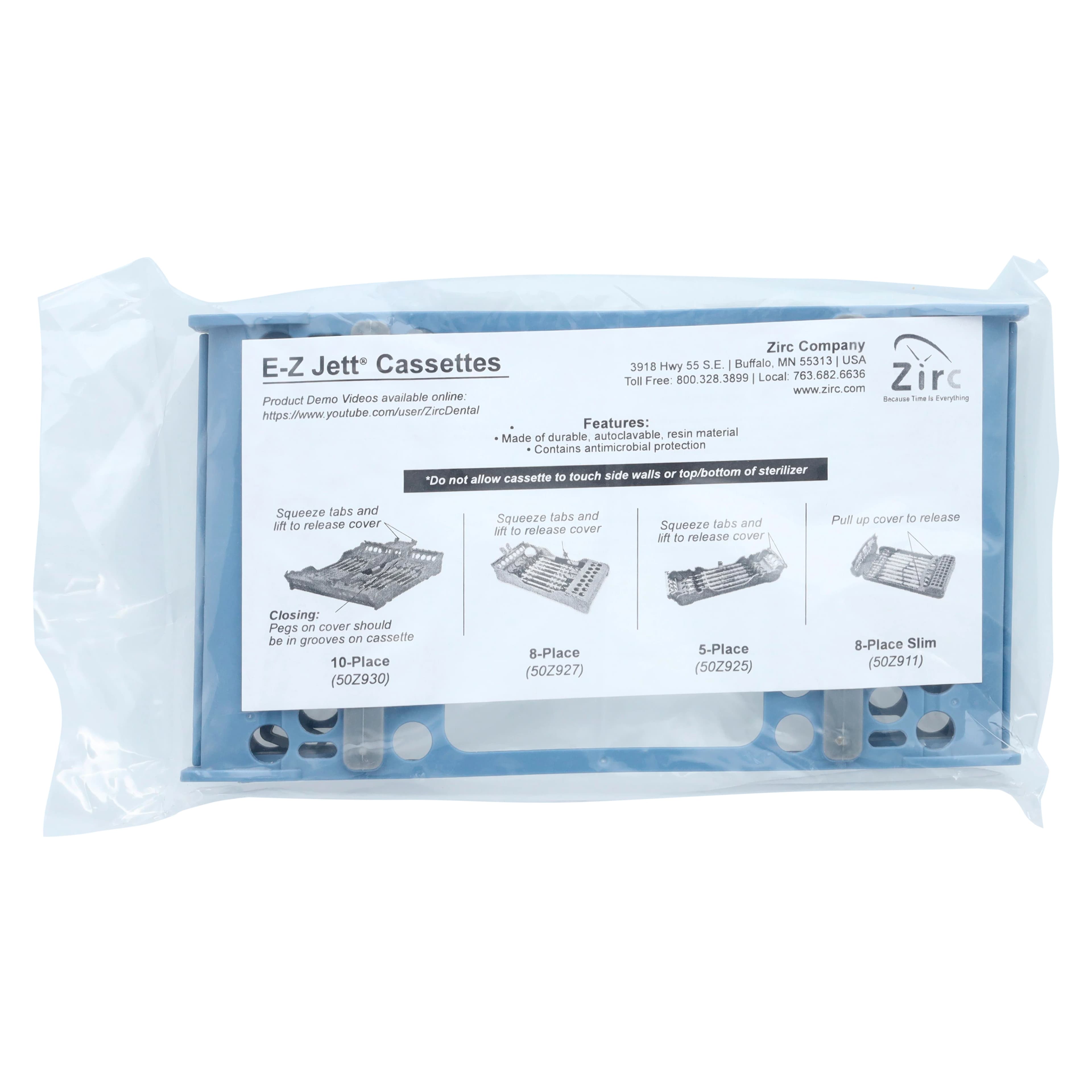 Zirc E-Z Jett Cassette, 8-Place, Blue, 50Z927B thumbnail 7