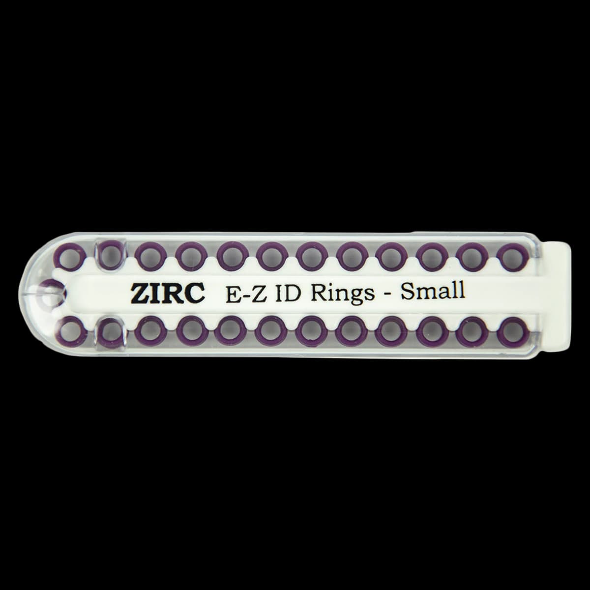 Zirc E-Z ID Instrument Rings, Small, 1/8", Plum, Refill Pack of 25, 70Z100E - Plum E-Z ID Rings Small Pack of 25 - Image 1