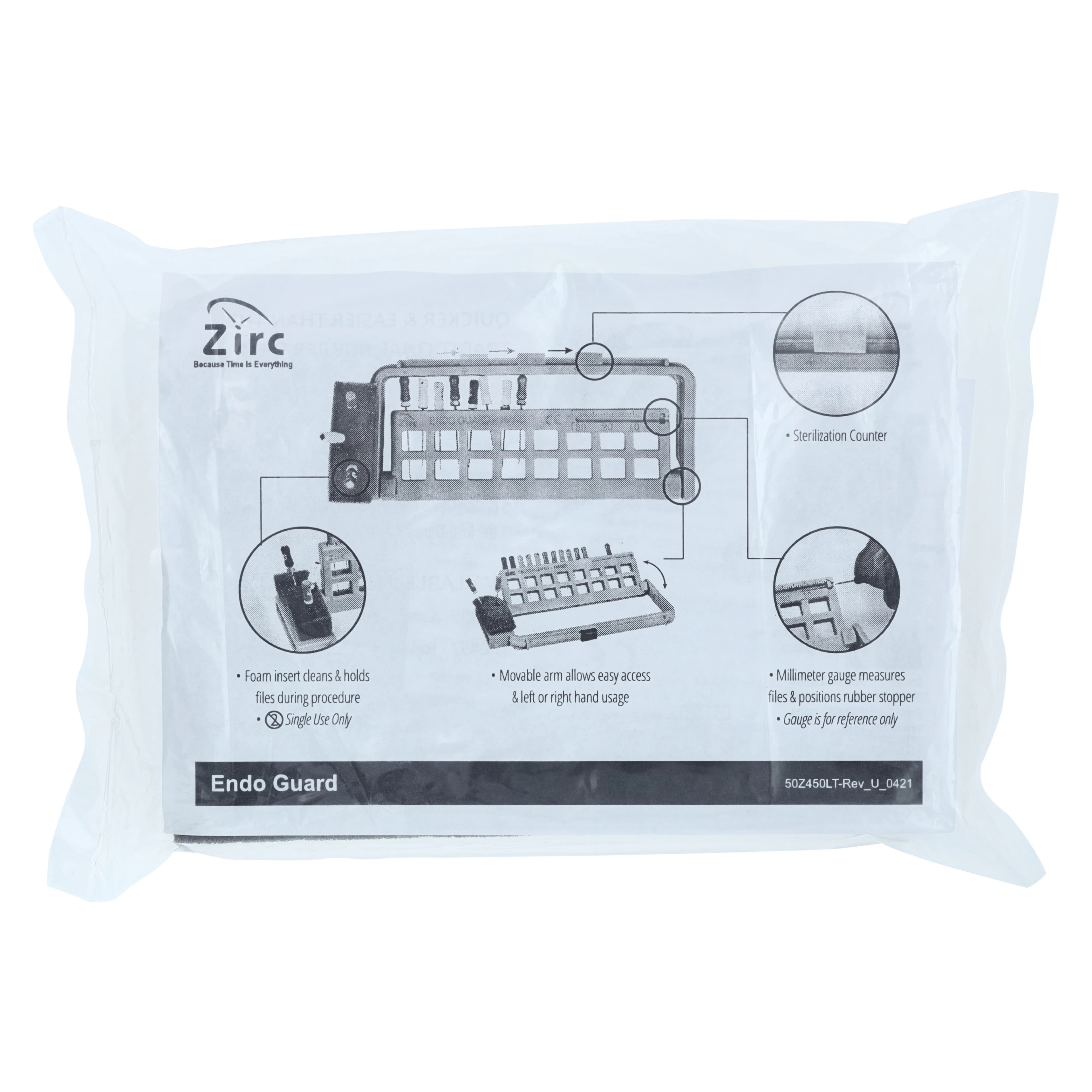 Zirc Steri-Endo Guard Plum Engine Organizer, Holds 11 Engine Files & 5 Hand Files, Autoclavable, 50Z452E thumbnail 2