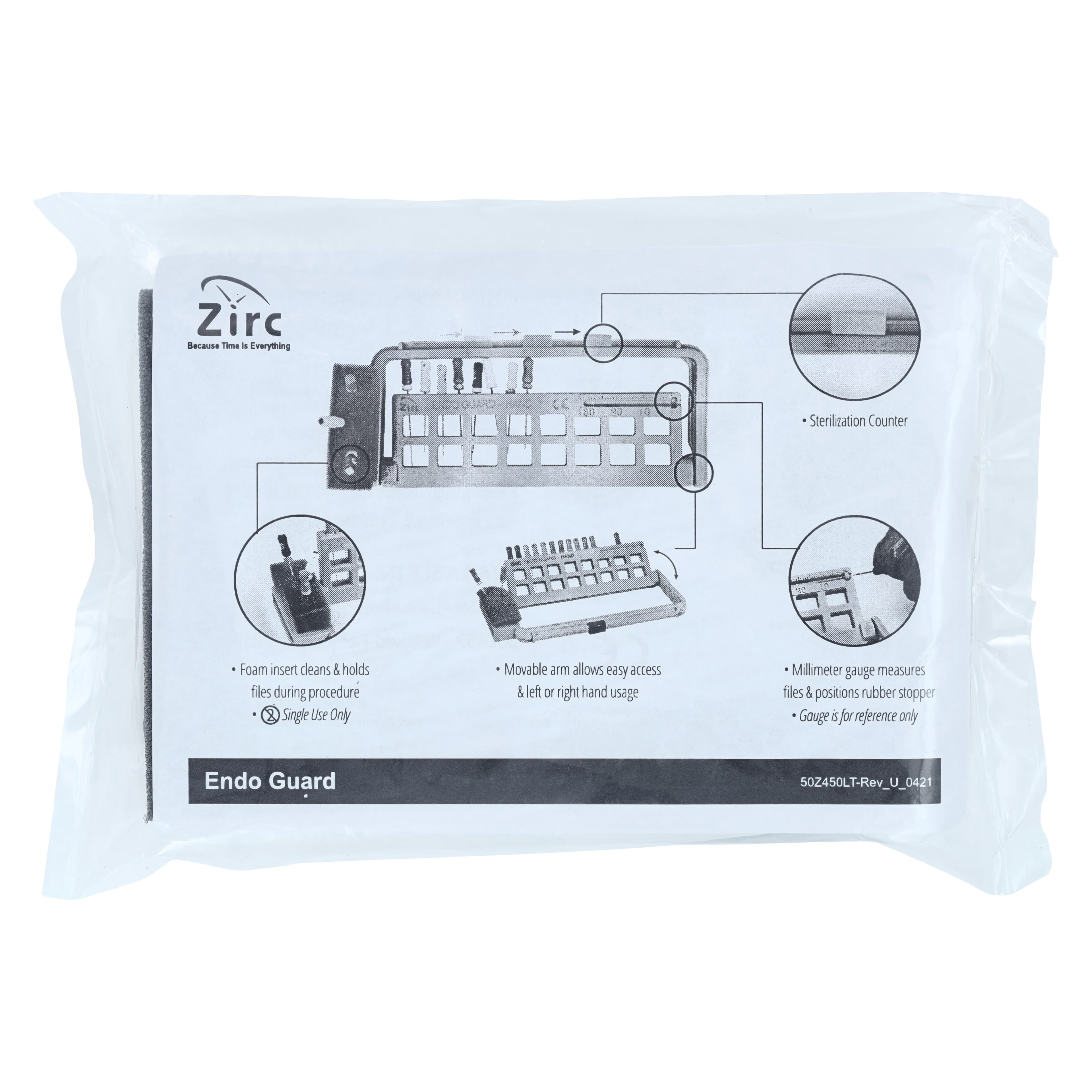 Zirc Steri-Endo Guard Hand Organizer, Plum, Holds 16 Hand Files/Reamers, 5-3/8" x 3/8" x 2-3/16", 50Z450-E thumbnail 2