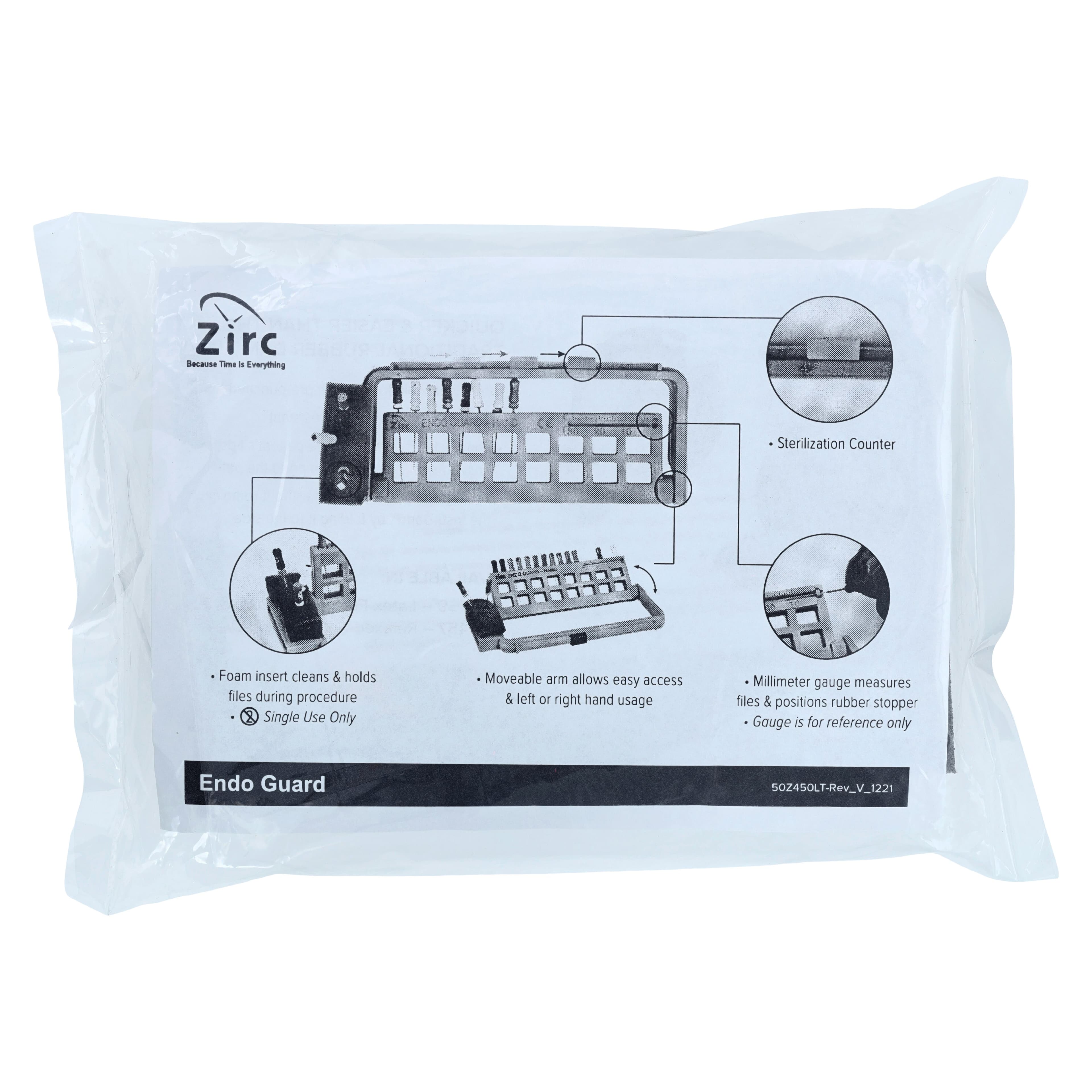 Zirc Steri-Endo Guard Hand Organizer, Midnight Blue, Holds up to 16 Files/Reamers, Autoclavable, 50Z450T thumbnail 2