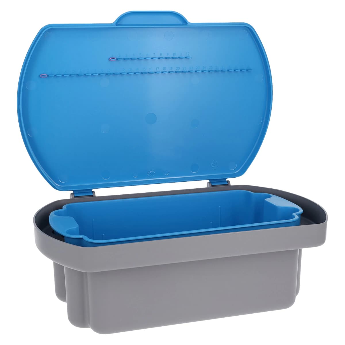 Zirc Steri-Soaker Germicide Instrument Tray, Blue, 1 Gallon, 13-7/8" x 9-5/8" x 5-1/8", 50Z805B thumbnail 2