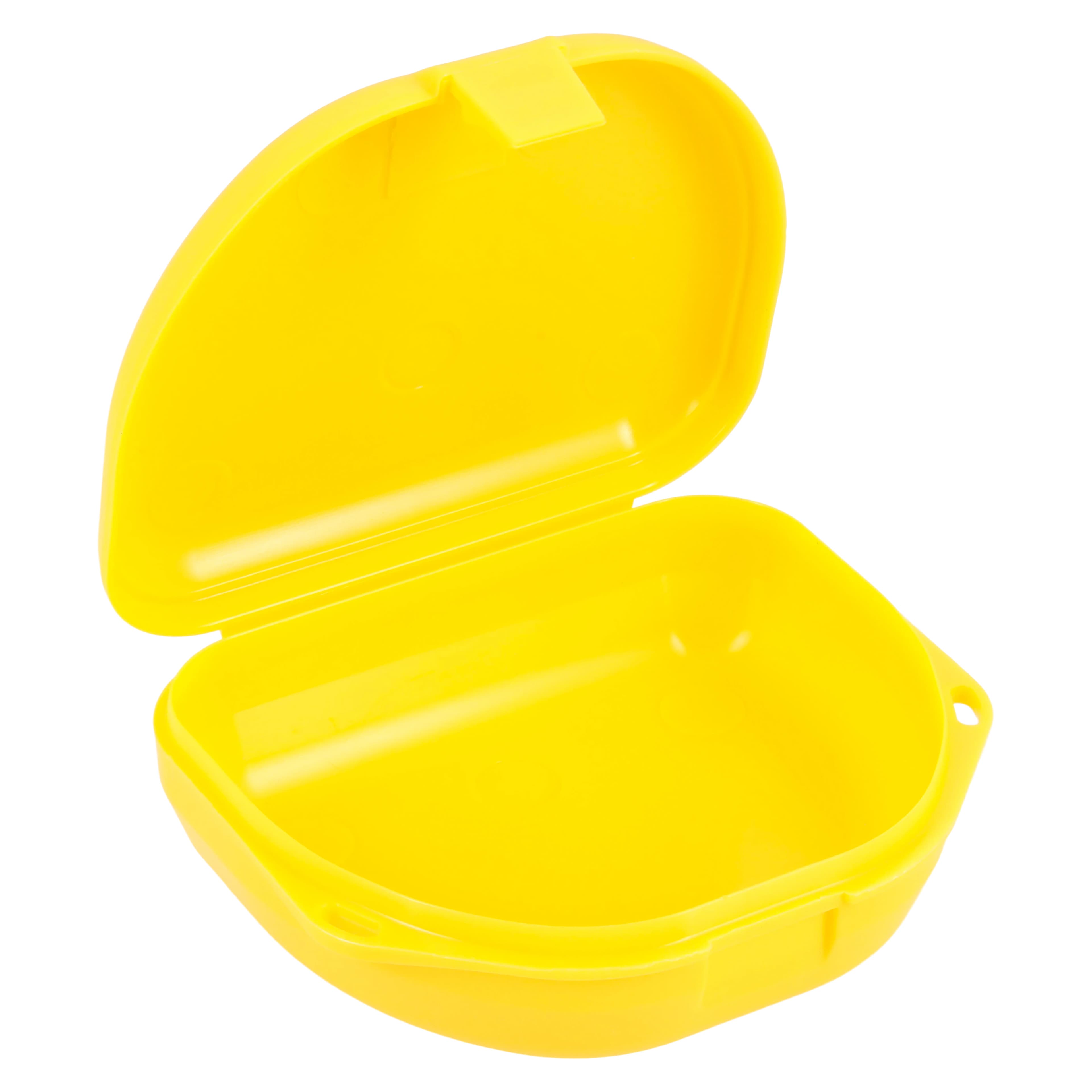 Zirc Neon Yellow Retainer Box, 1" Deep, 3-1/8" x 2-3/4" x 1", 12/Pk, 25R500O - Neon Yellow Retainer Box 1" Deep Box of 12 - Image 1