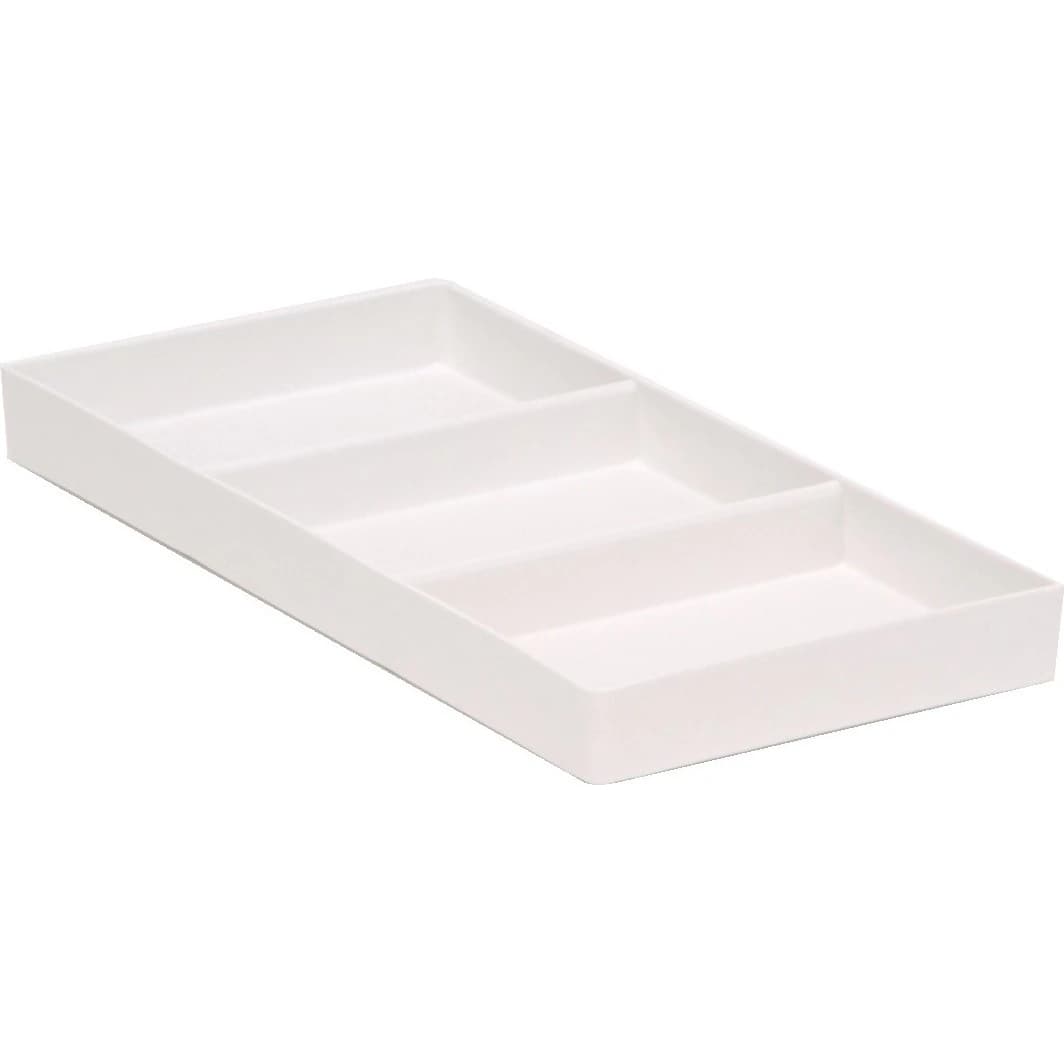 Zirc #17 White Plastic Cabinet Tray, 7-7/8" x 3-3/4" x 3/4", Autoclavable, 20Z203A - #17 White Cabinet Tray - Clamps Retainers - Image 1