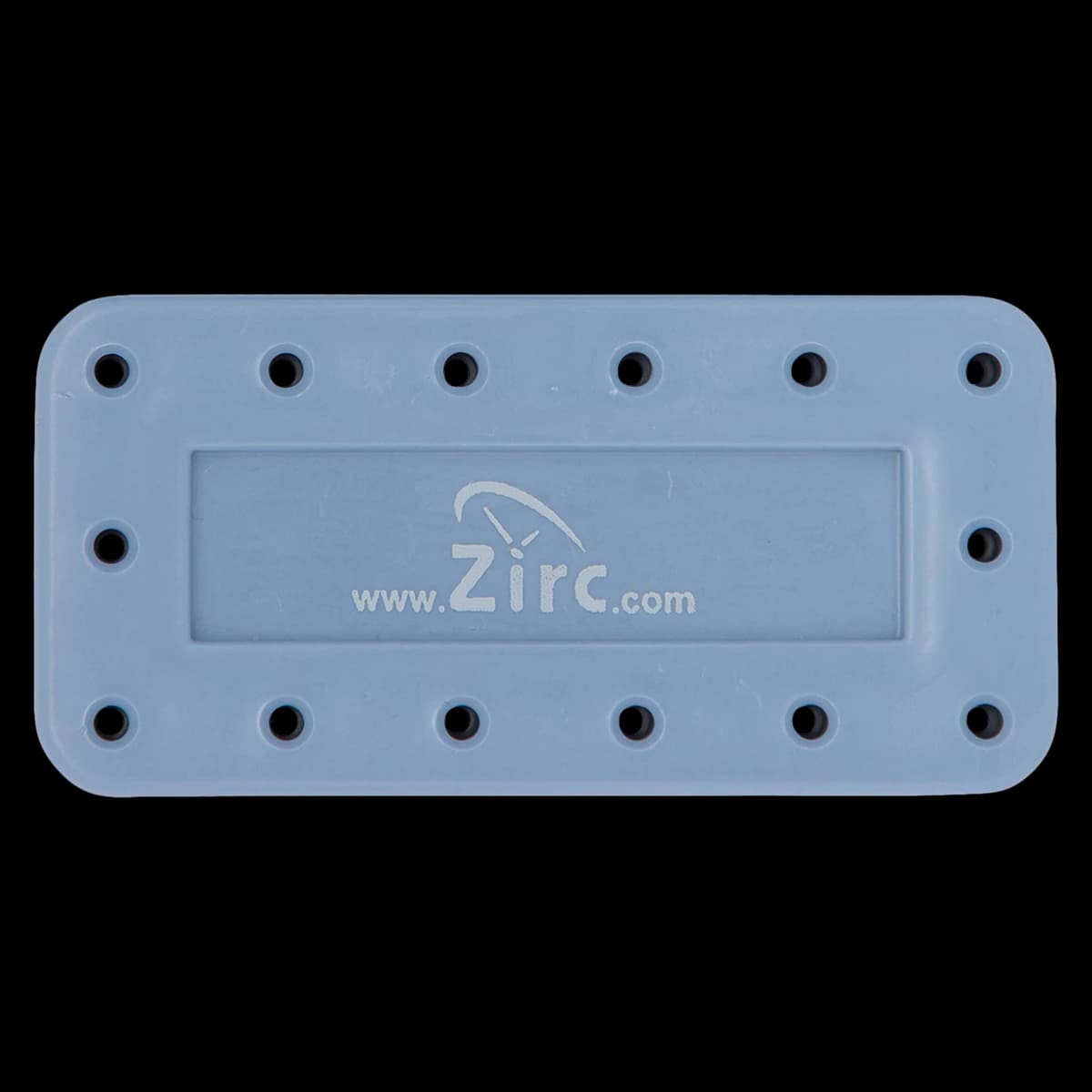 Zirc 14-Hole Magnetic Bur Block, Blue, Fits FG/RA/HP Burs, Autoclavable, 50Z403B - Blue 14-Hole Magnetic Bur Block - Image 1