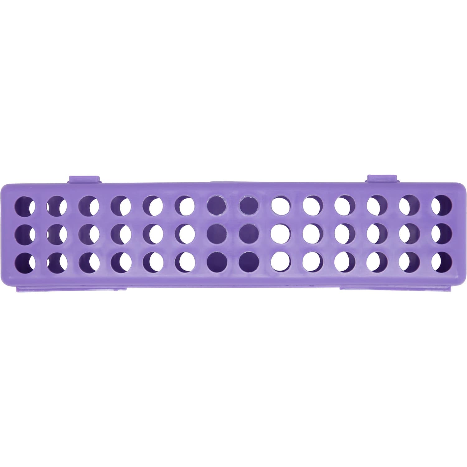 Zirc Steri-Container Standard, Neon Purple, 8-1/8" x 1-7/8" x 1-7/8", Holds 10-14 Instruments, 50Z900R, 1/Pk - Steri-Containers – Standard, 8-1/8" x 1-7/8" x 1-7/8" - Vibrant Purple - Image 1