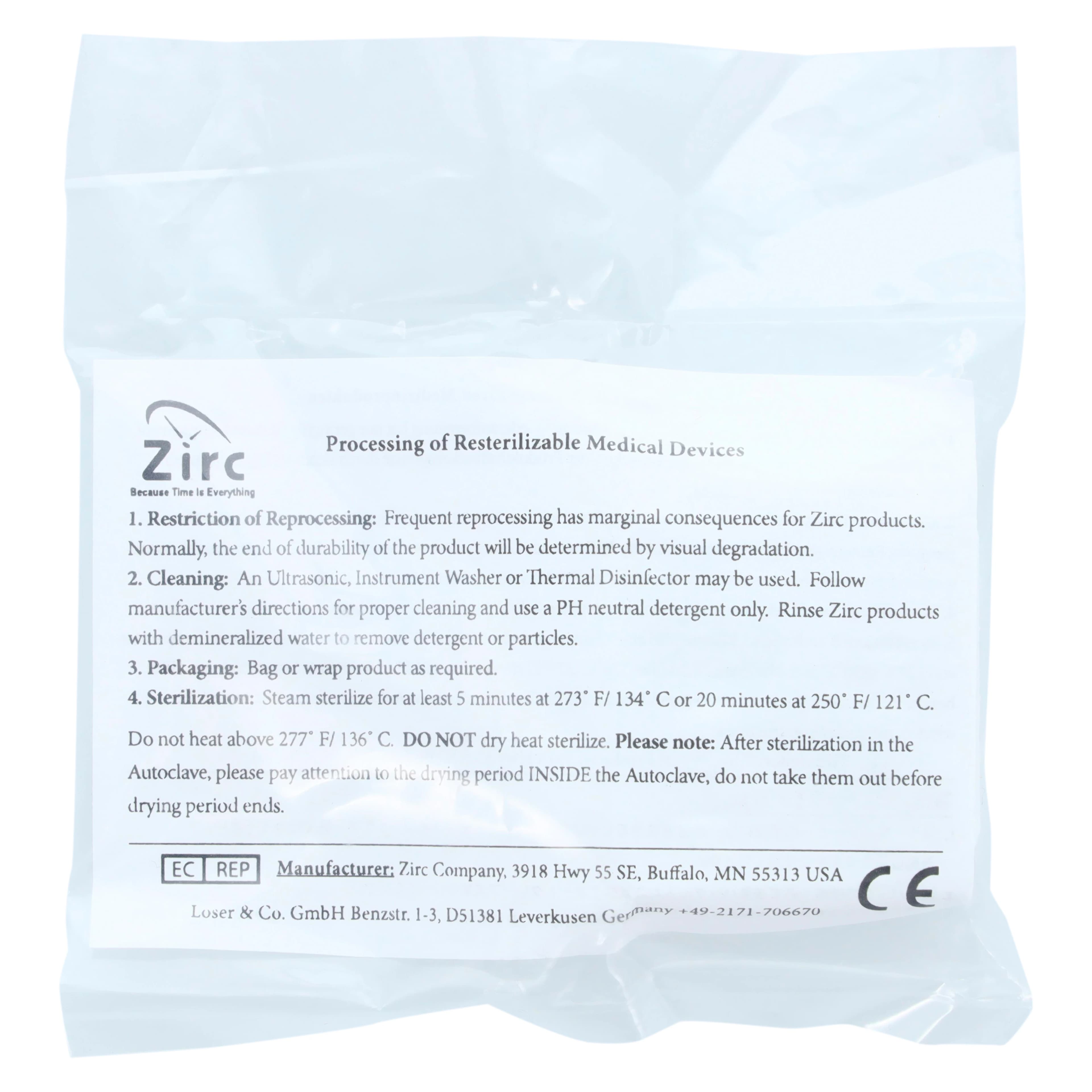 Zirc Magnetic Bur Block, 8-Hole, White, Fits FG/RA/HP Burs, Autoclavable, 50Z400-A thumbnail 4