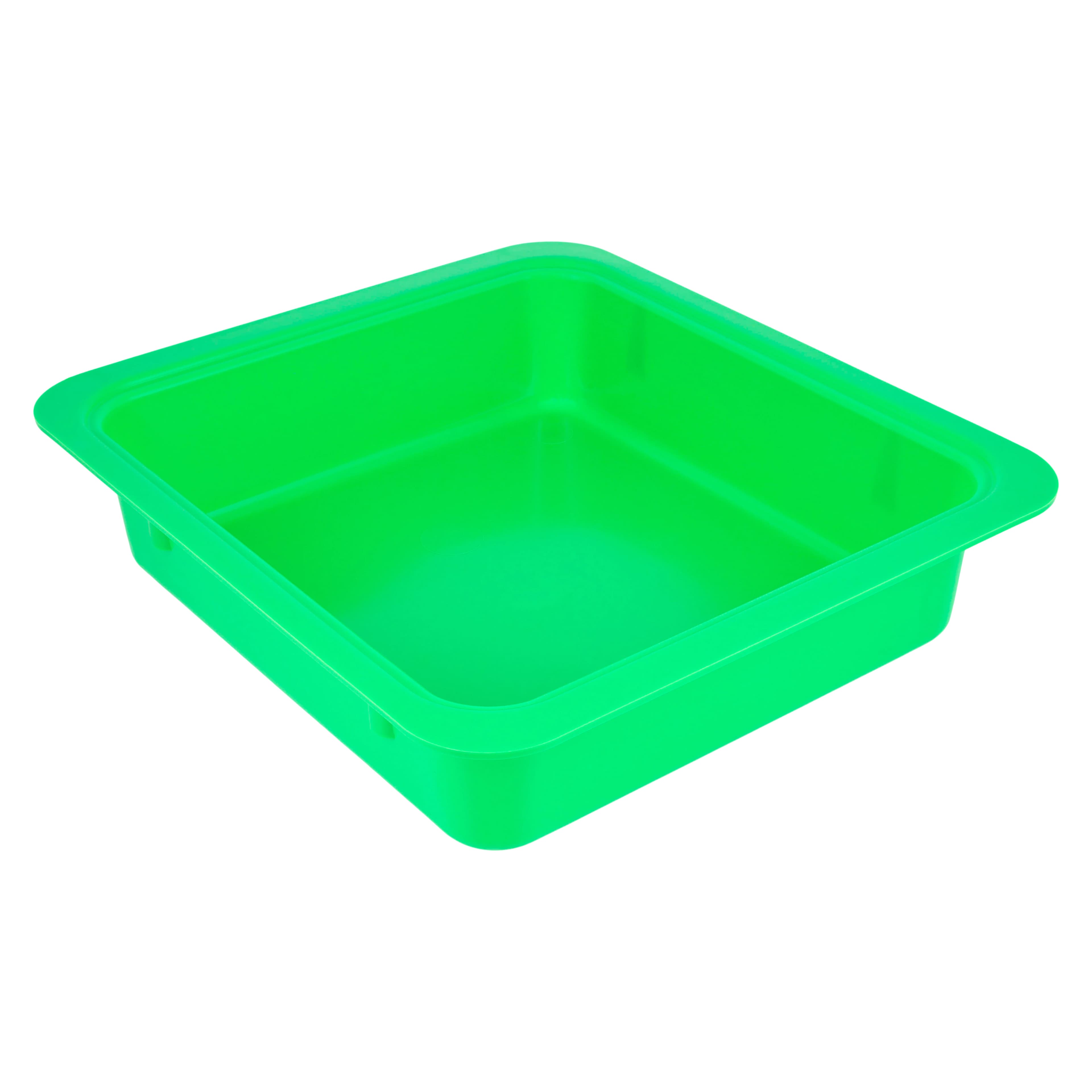Zirc Procedure Tub Only, Neon Green, 12-1/4" x 10-7/8" x 2-3/4", 20Z463-P - Neon Green Procedure Tub - Image 1