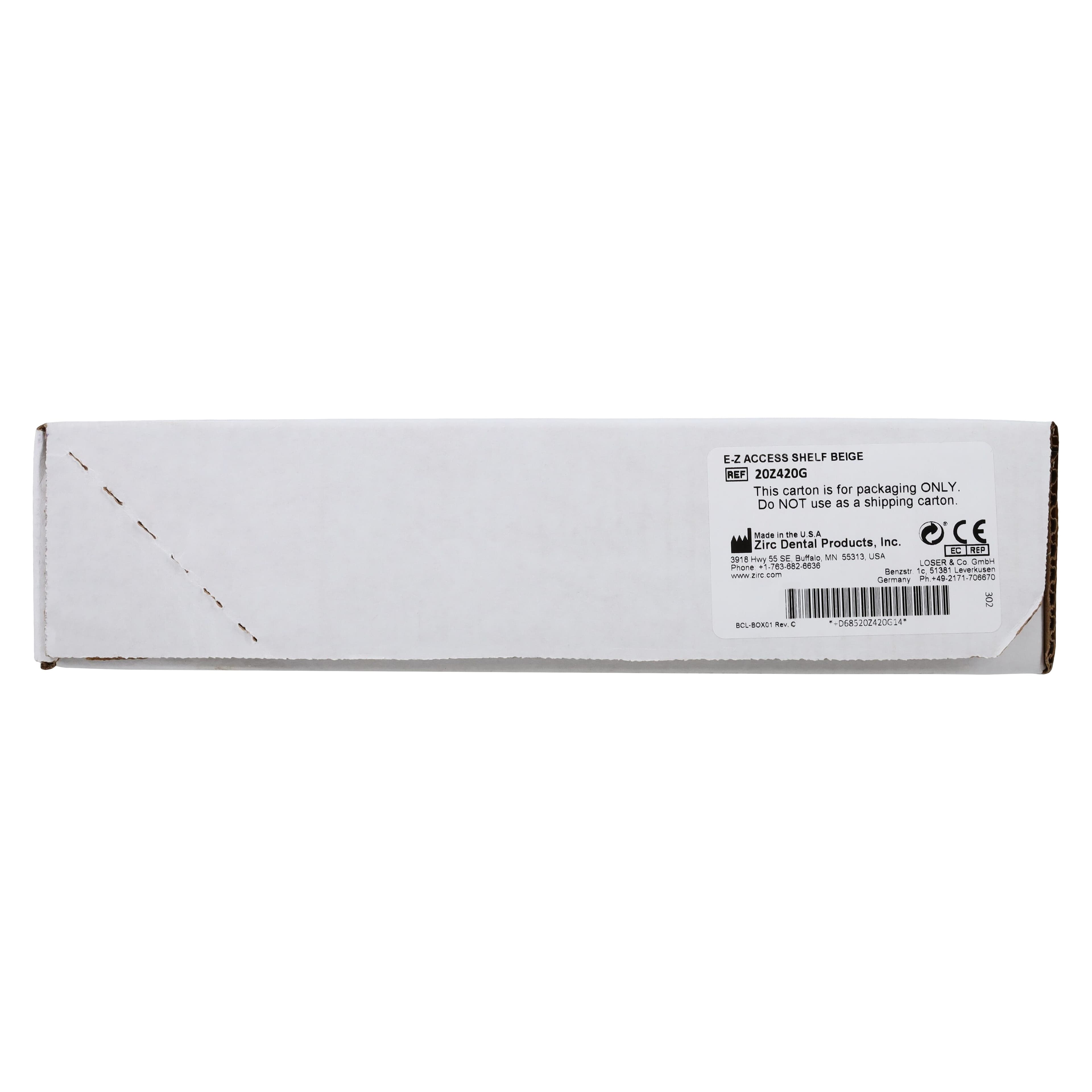 Zirc E-Z Access Shelf with Microban, Beige, 16-1/2" x 10" x 2-1/4", 20Z420-G thumbnail 5