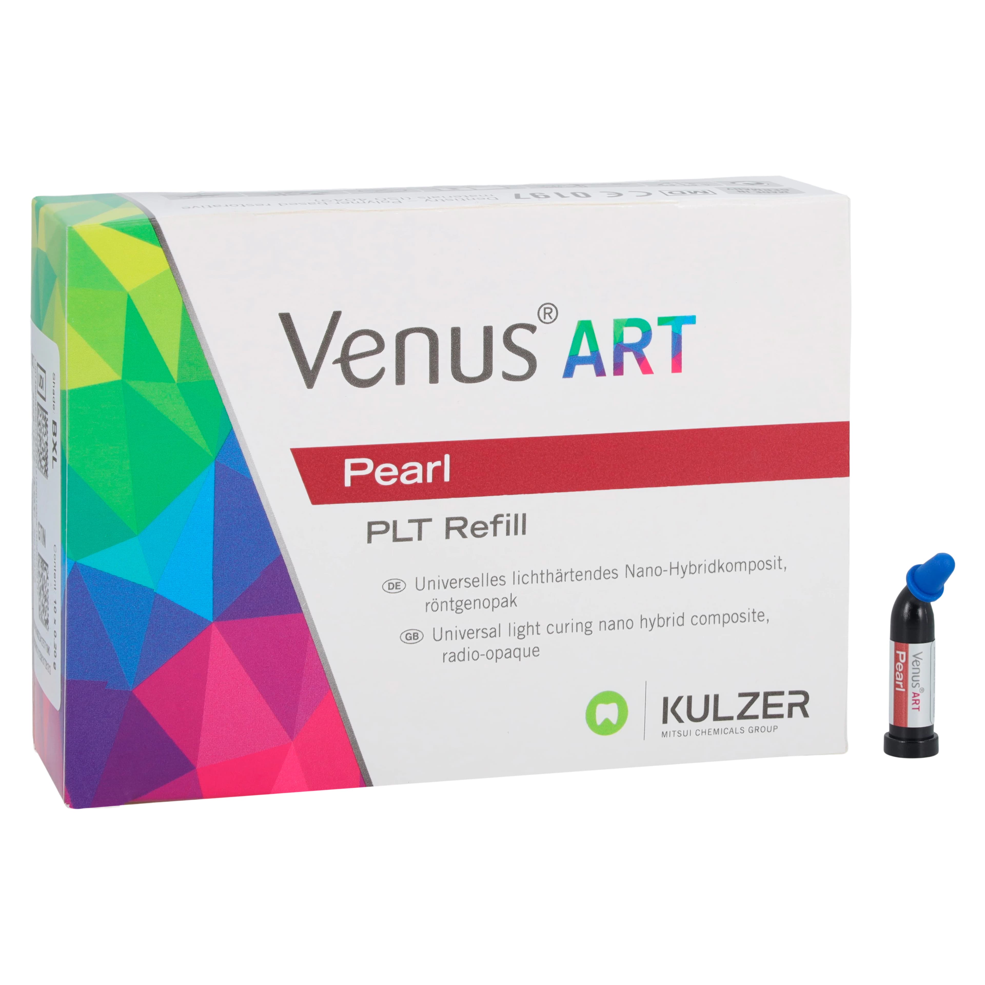 Venus Pearl Nanohybrid Composite PLT Refill, BXL (Bleach Extra Light), 0.2 g, 10/Pk, 66048097 - Venus Pearl Shade BXL .2g PLT Refills Pack of 10 - Image 1