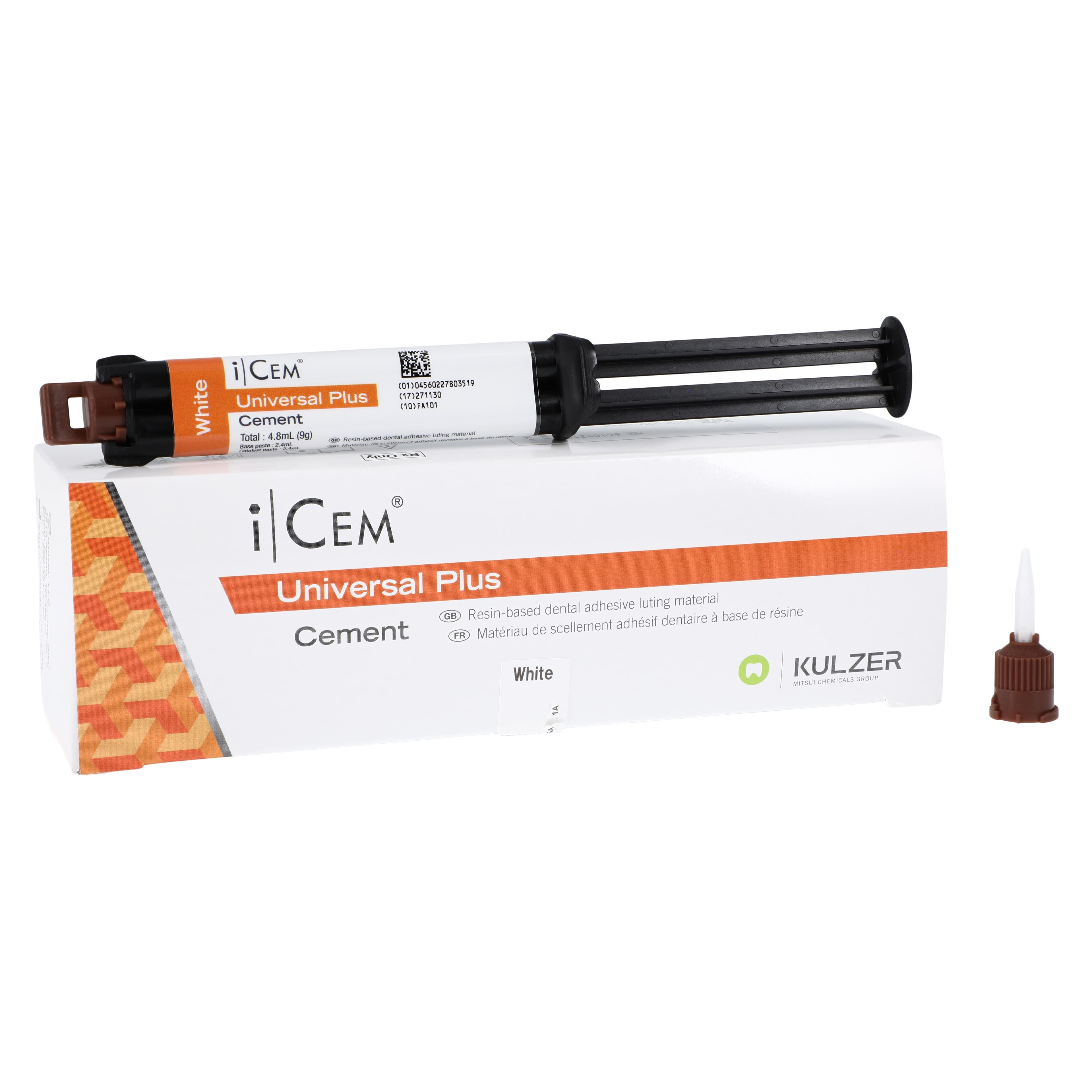 iCEM Universal Plus Resin Cement Syringe Refill, White, 9 g, 1/Pkg, 66101219 thumbnail 2